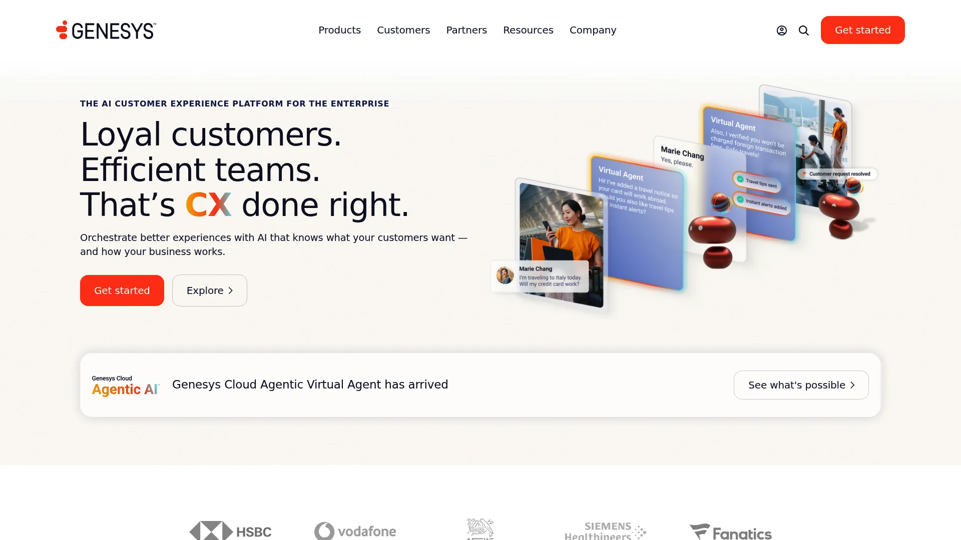 Genesys Cloud CX contact center software homepage