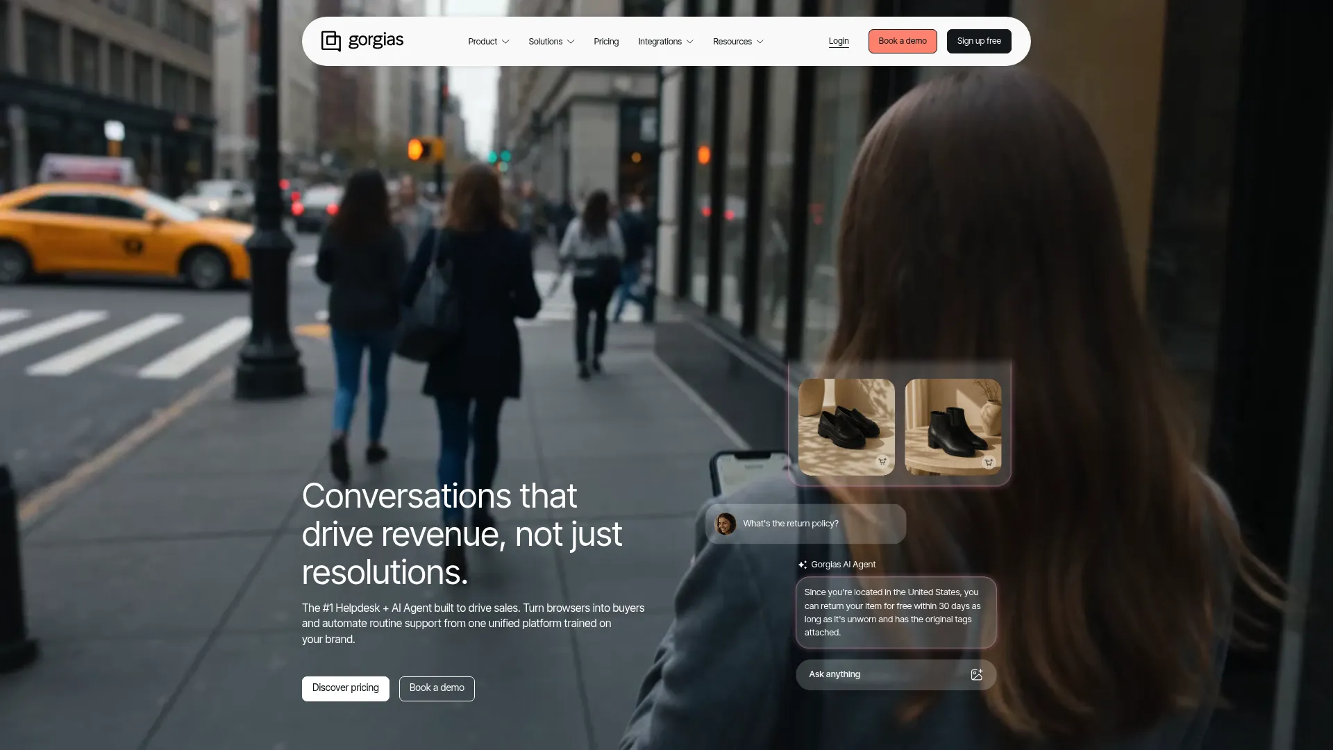 Gorgias ecommerce AI customer support helpdesk