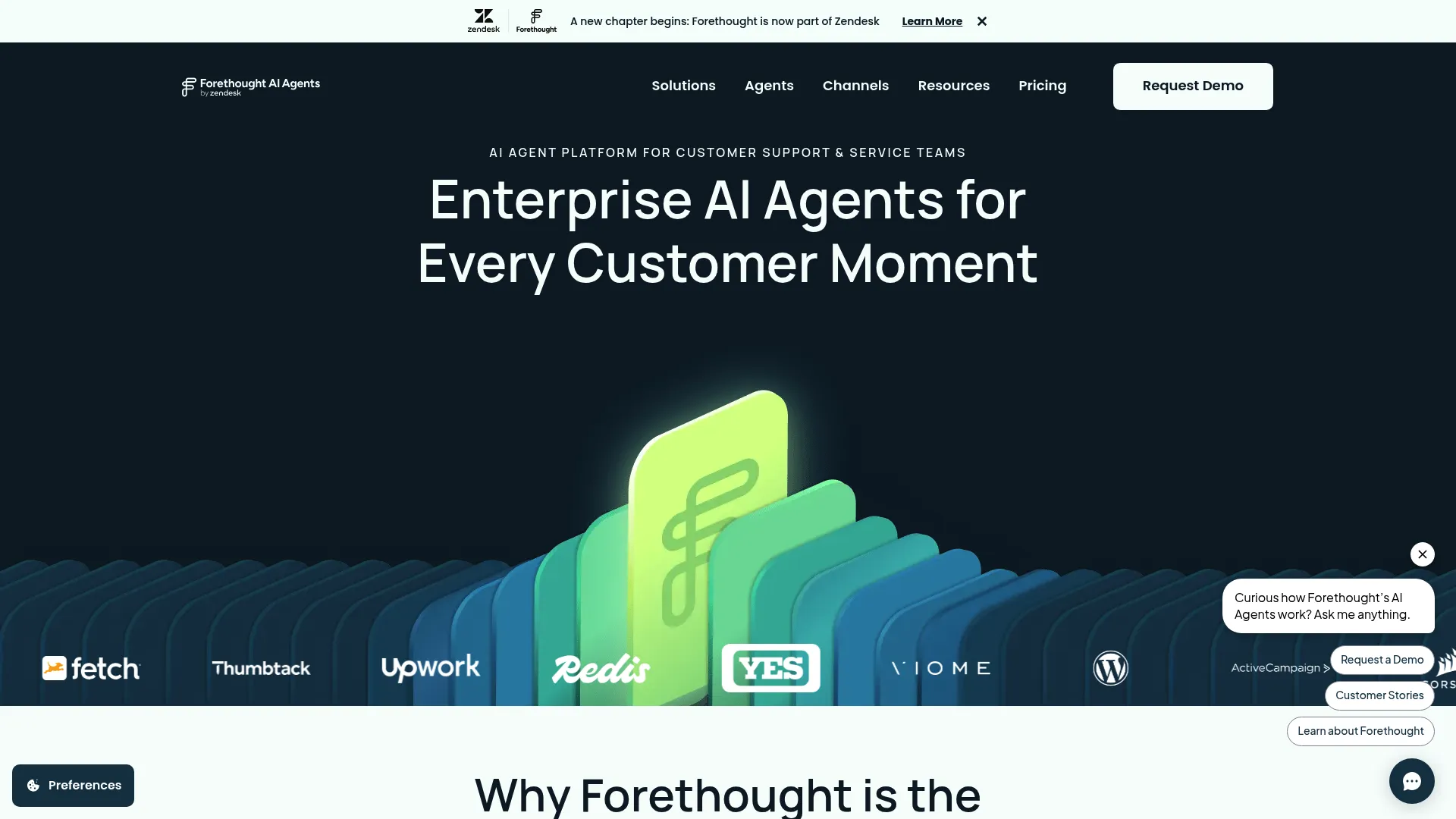 Forethought agentic AI customer support platform