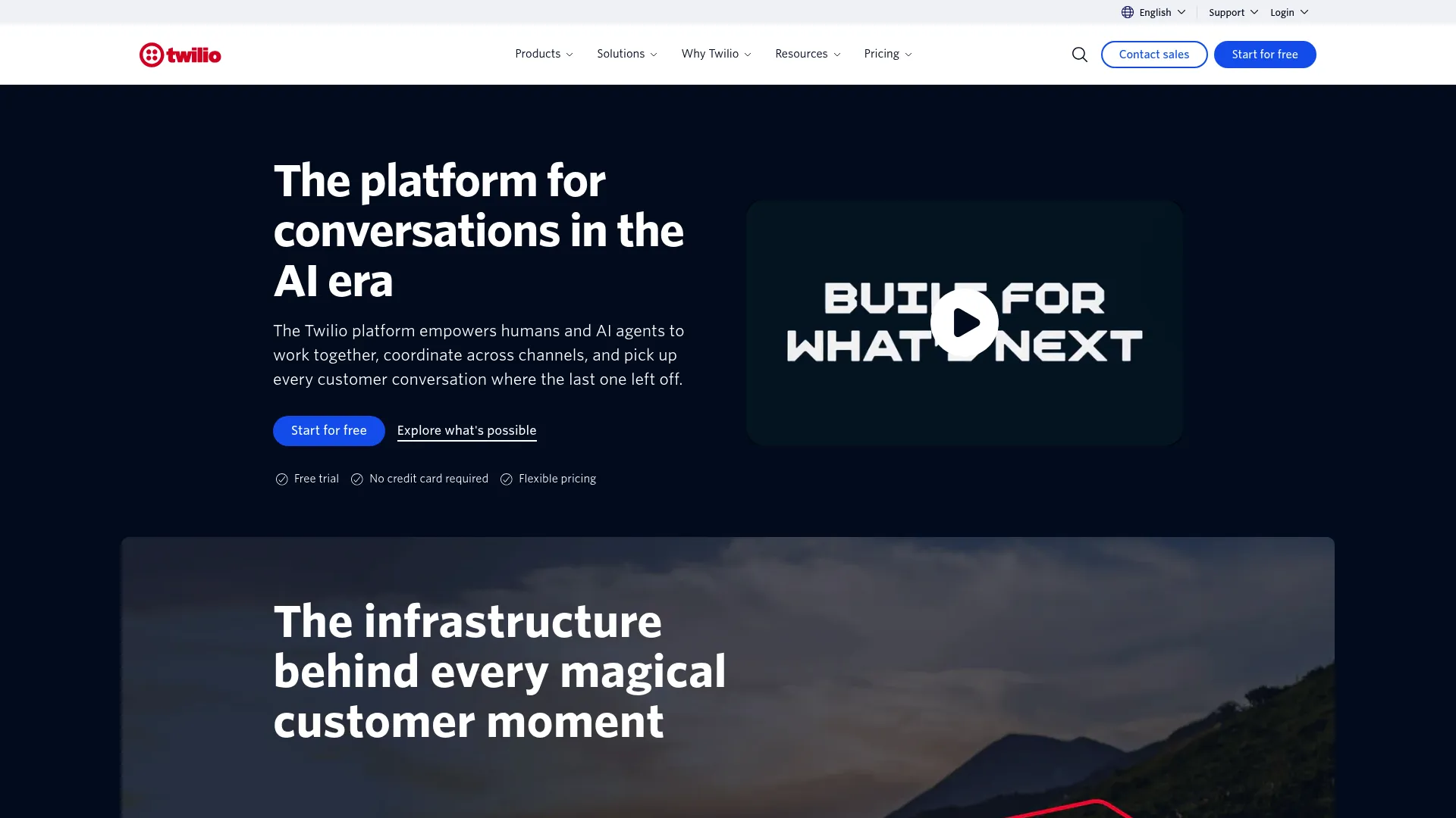 Twilio Flex programmable omnichannel contact center platform interface