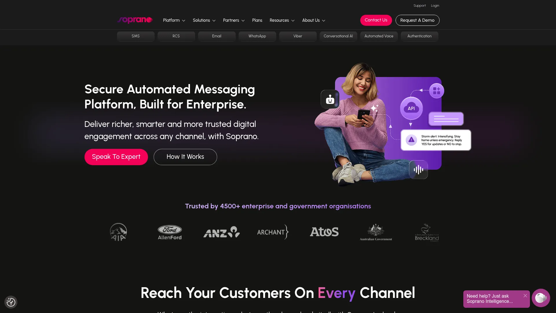Soprano Design enterprise omnichannel messaging platform