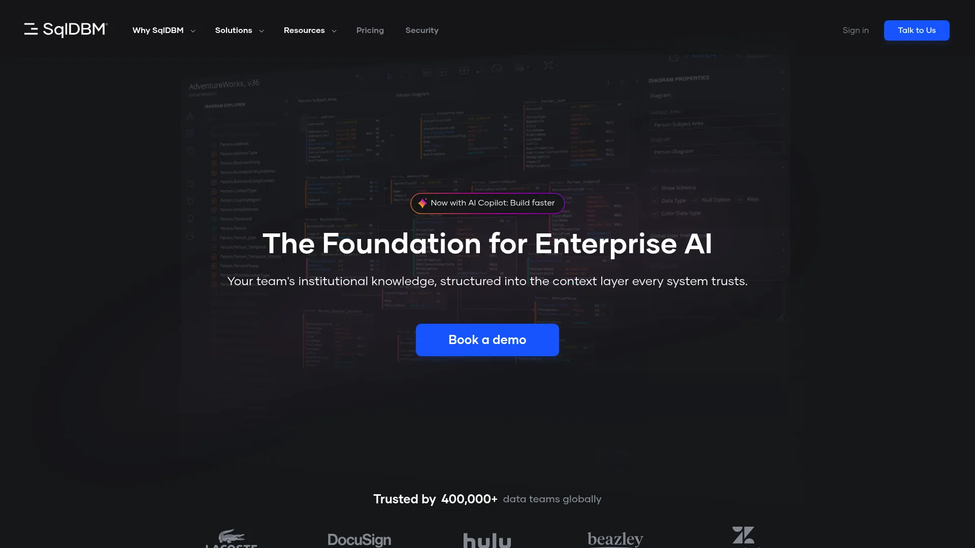 SqlDBM cloud data modeling platform