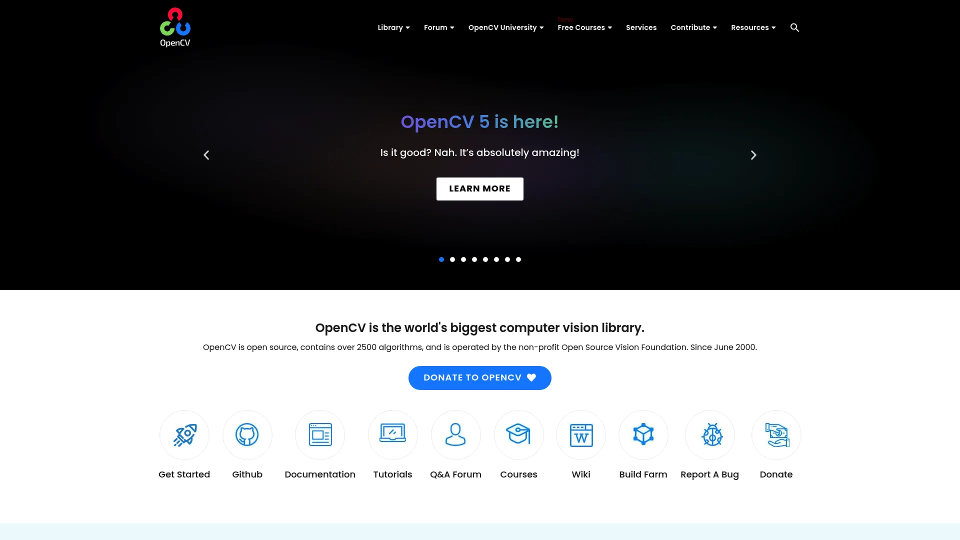 OpenCV image recognition software