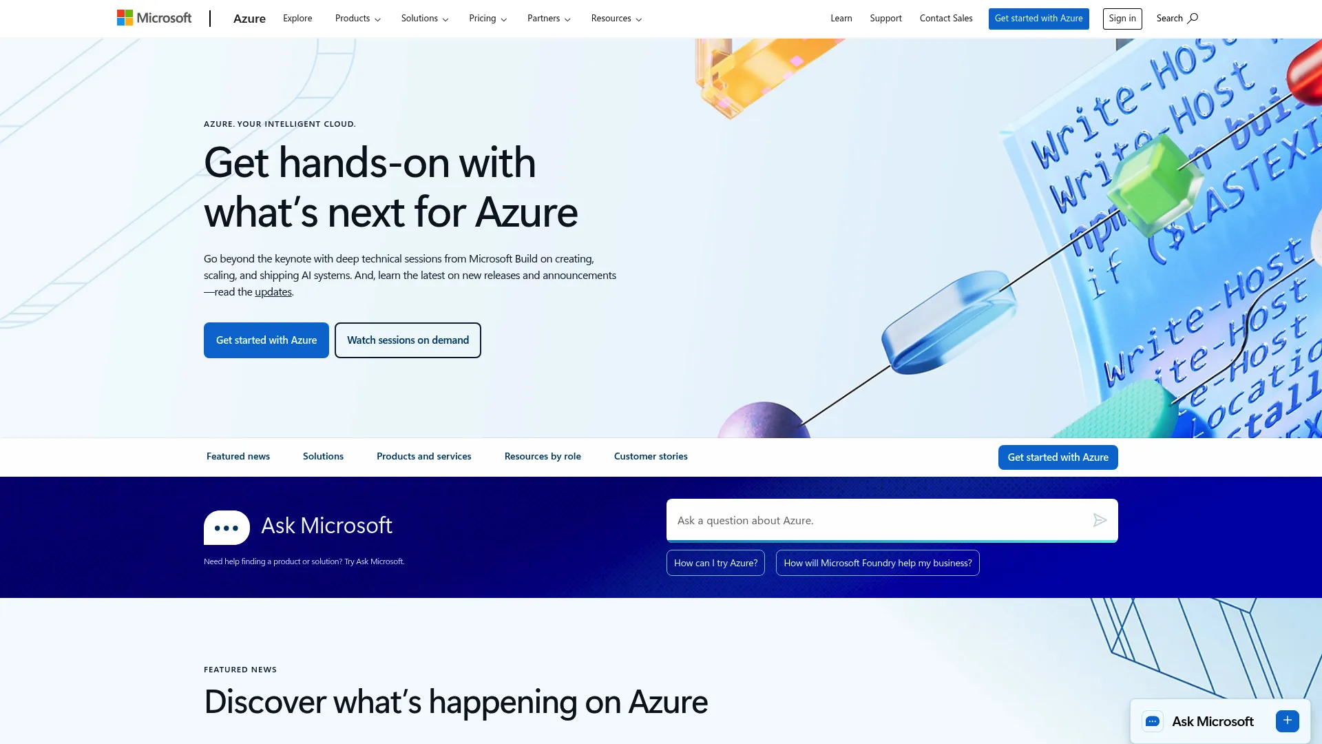 Microsoft Azure AI Vision image recognition software
