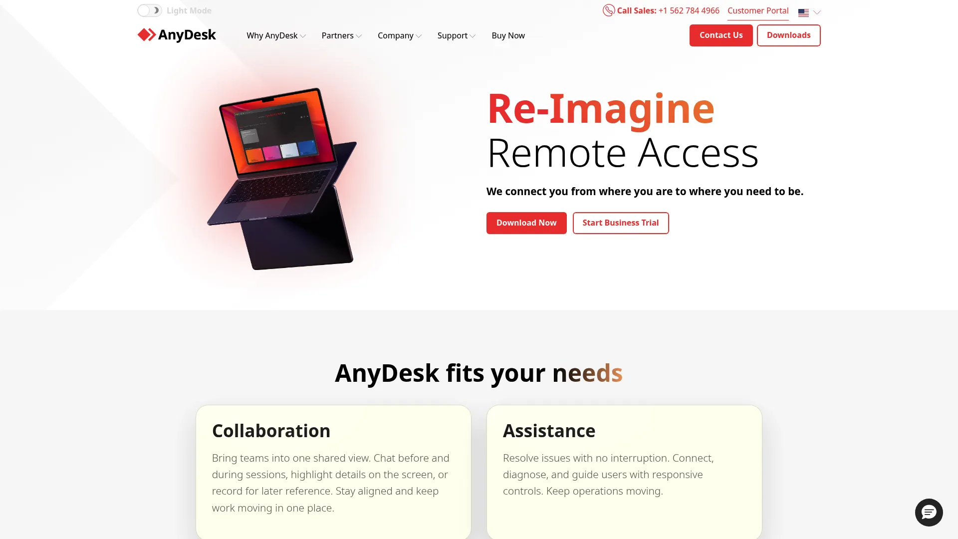 AnyDesk remote desktop software interface
