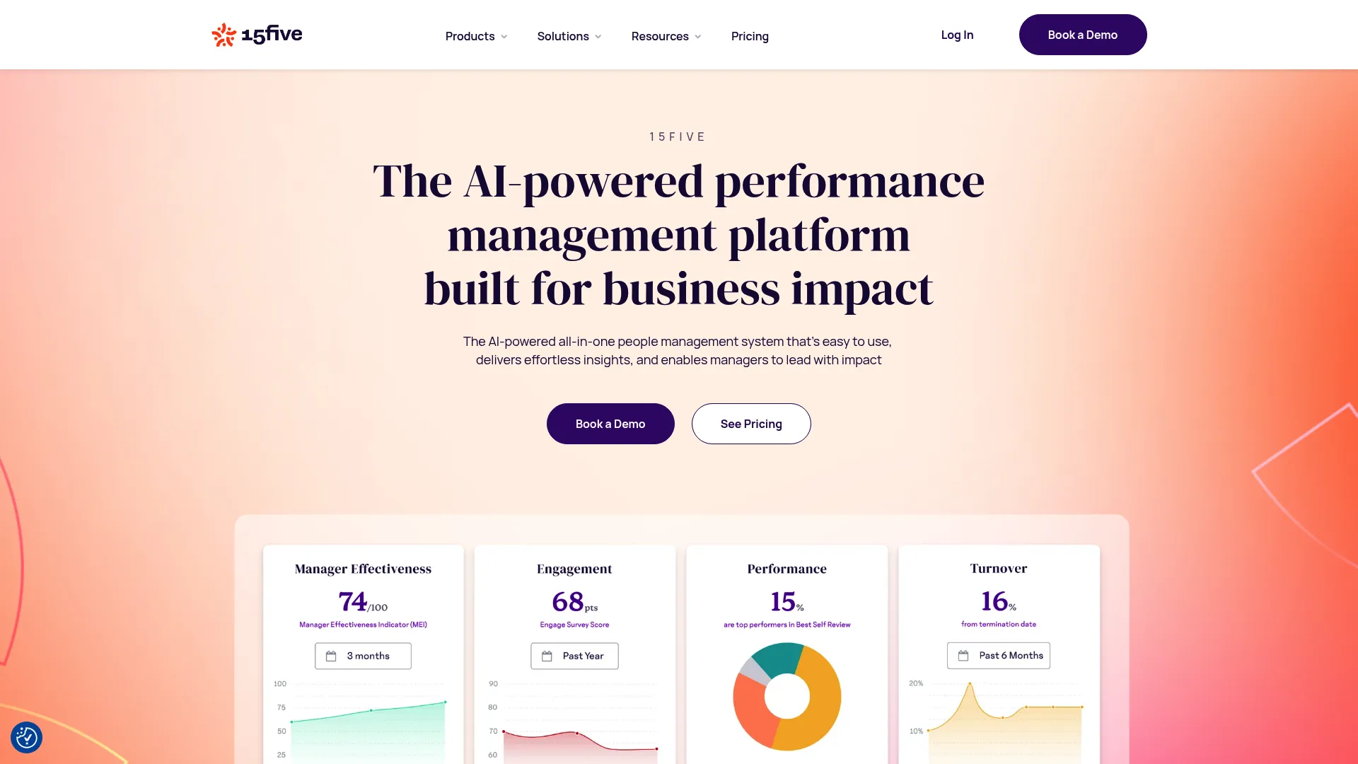 15Five continuous performance and 360 review software.