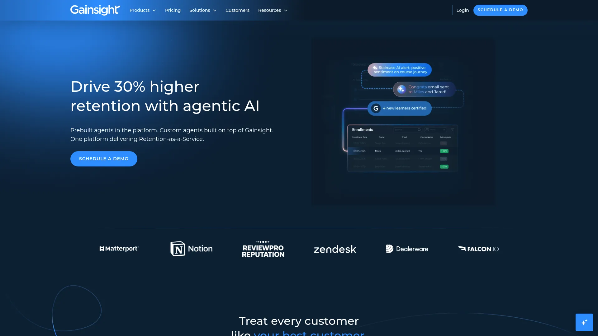 Gainsight customer retention software platform