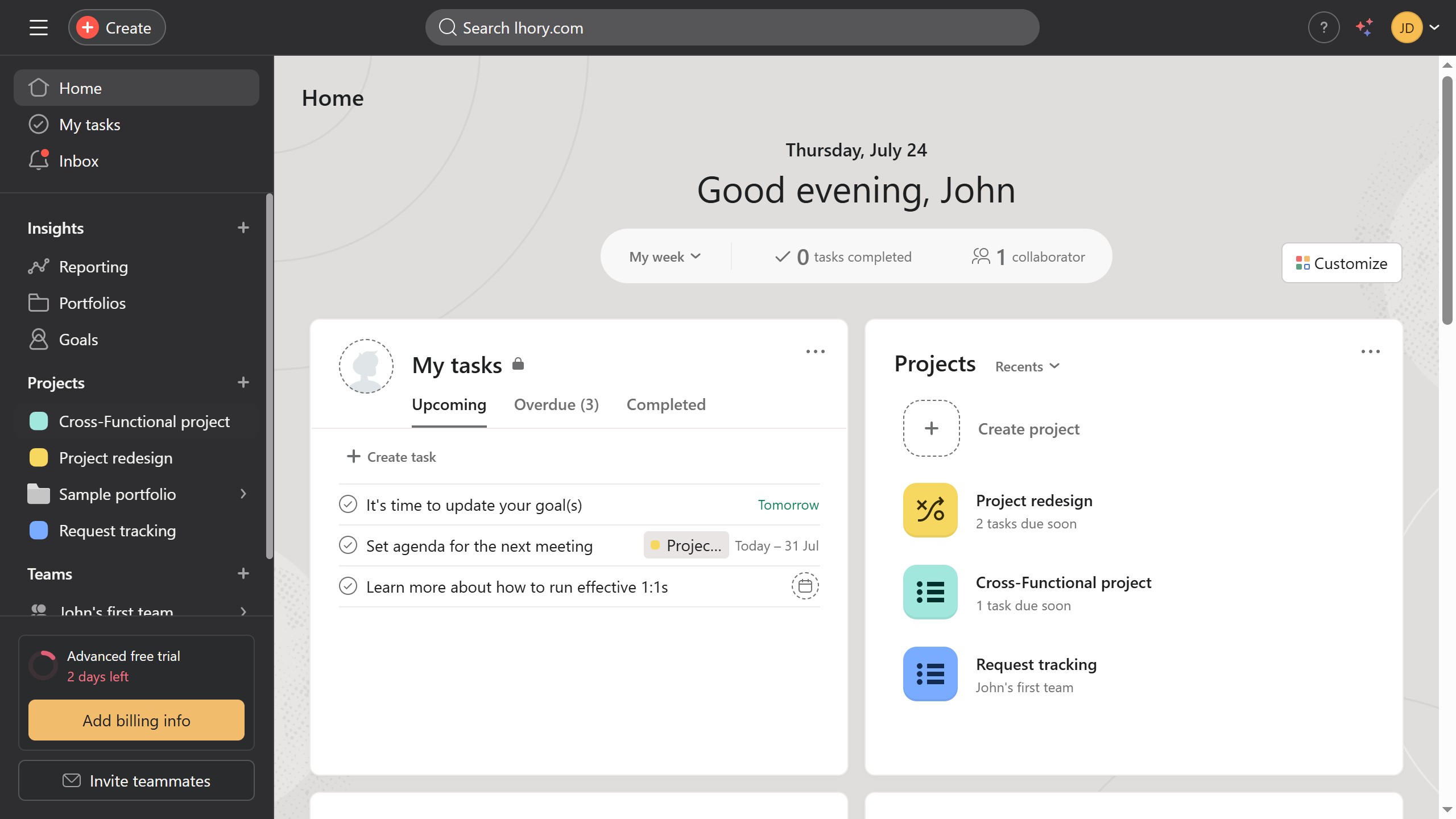 How to add comments in board view in Asana