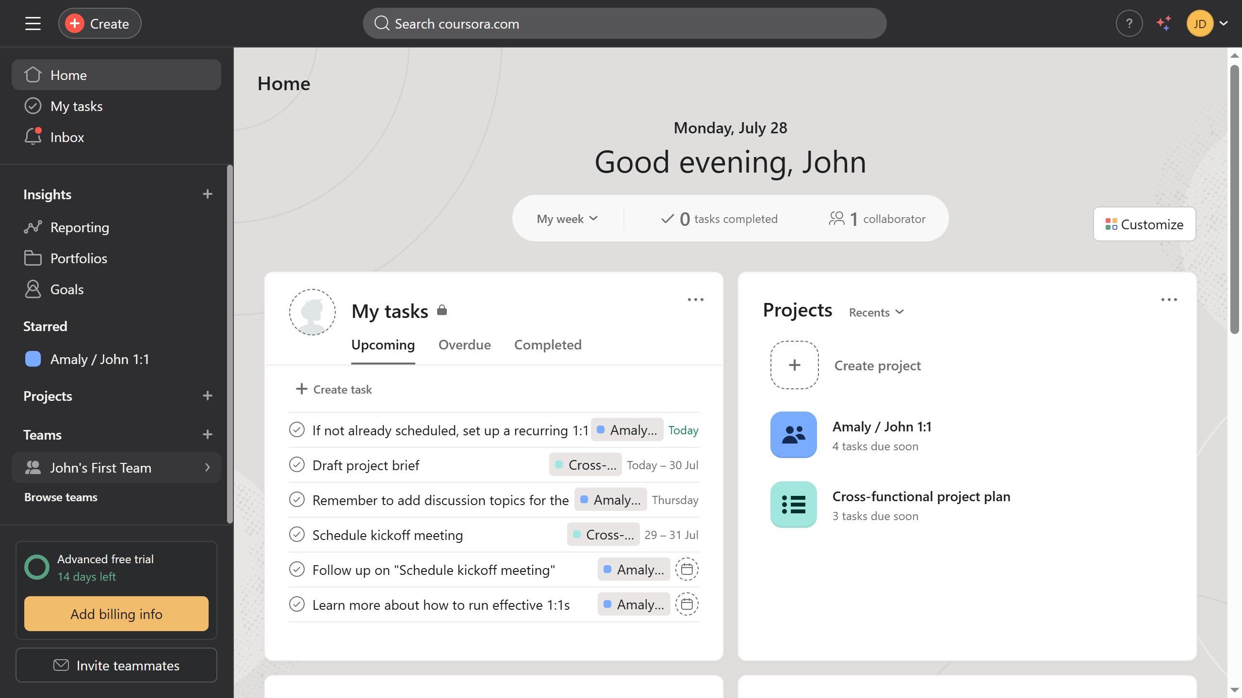 How to change team privacy to private in Asana