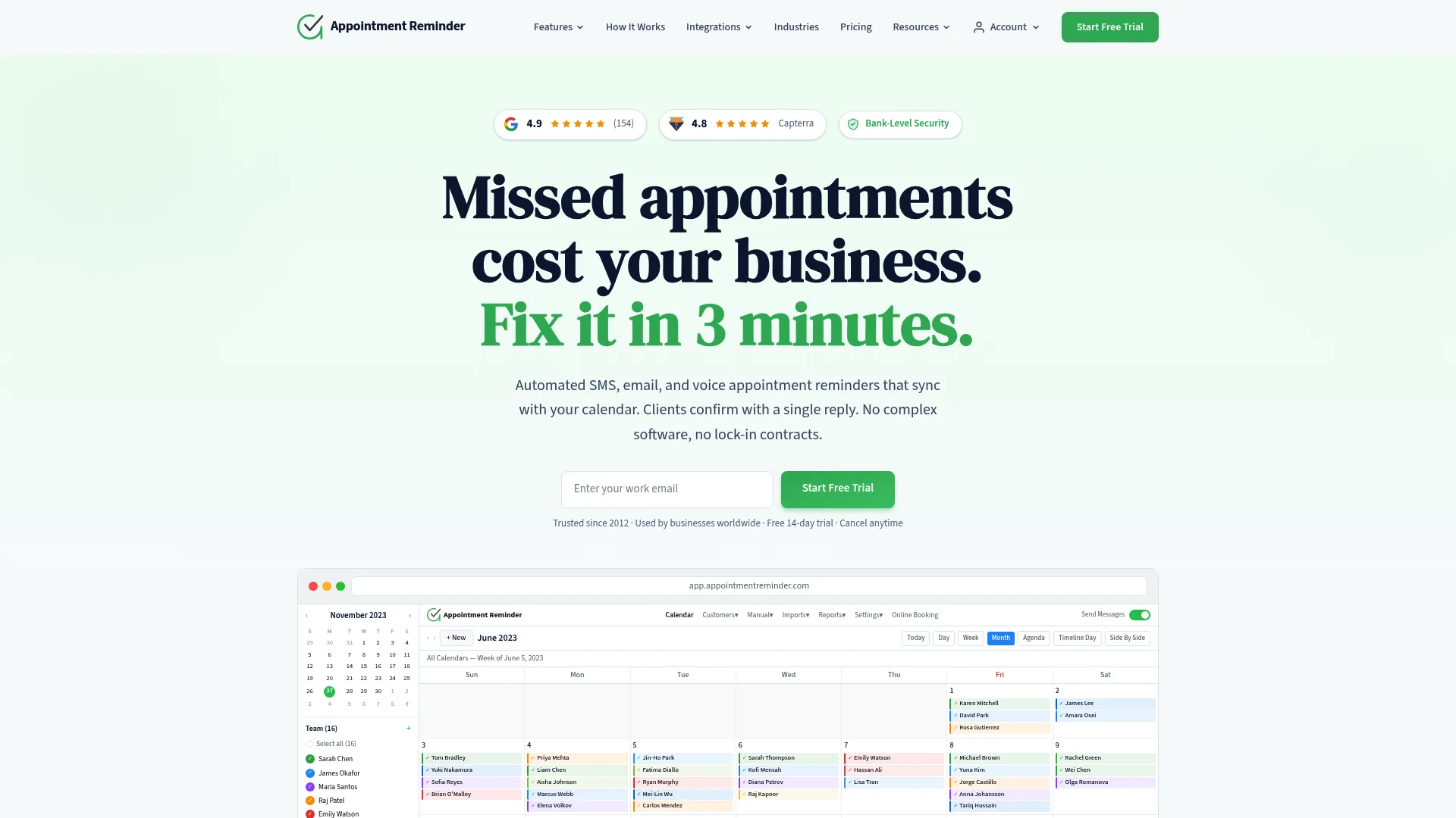 Appointment Reminder multi-channel reminder platform