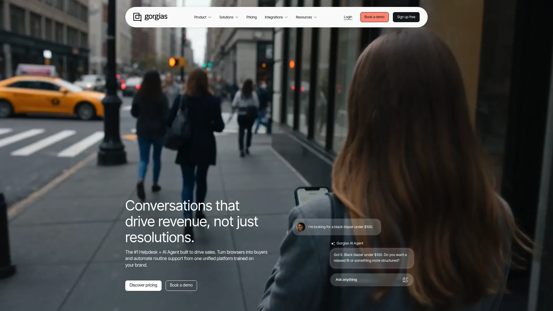Gorgias ecommerce customer support platform homepage