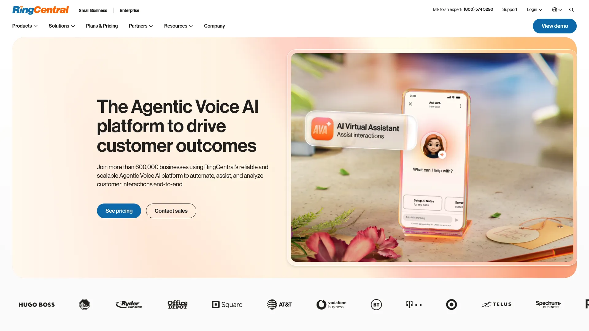 RingCentral Contact Center software