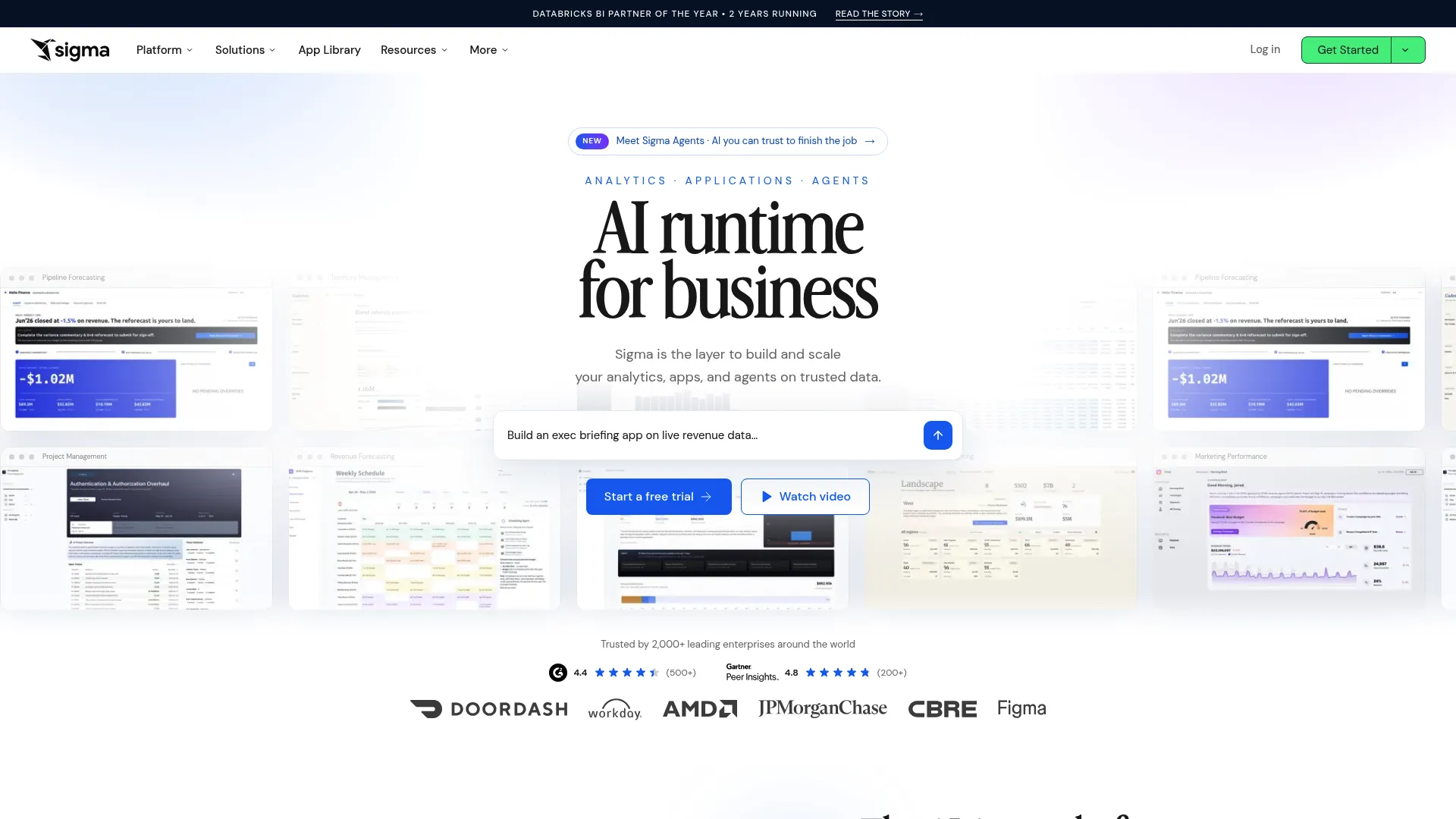 Sigma embedded analytics