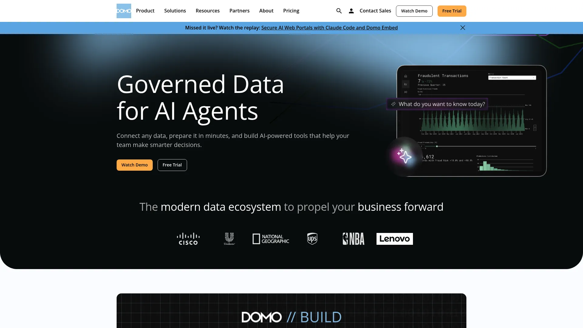 Domo embedded analytics