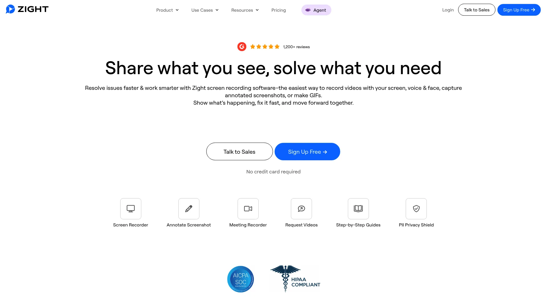Zight homepage screenshot