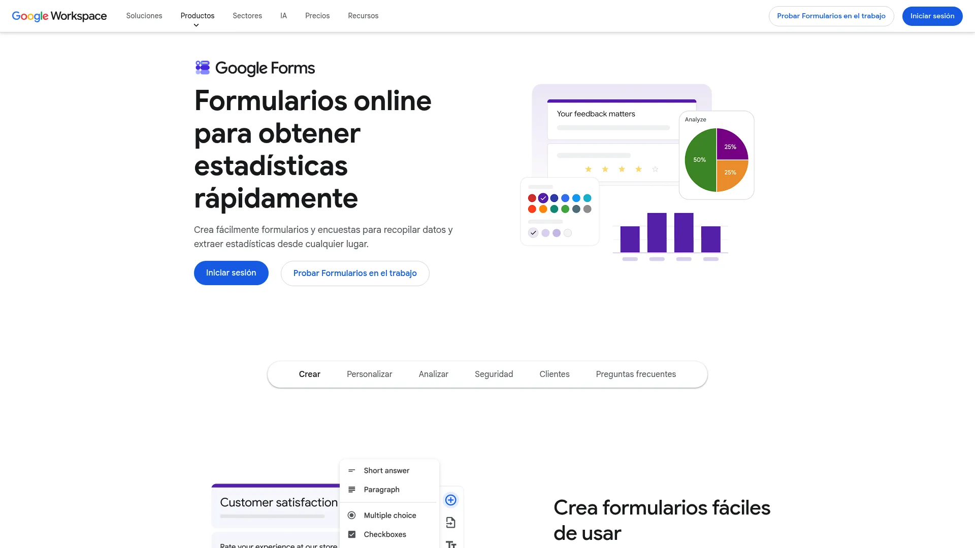 Google Forms online form builder