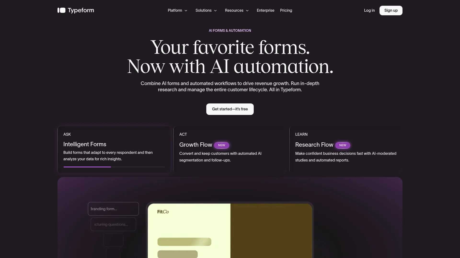 Typeform online form builder