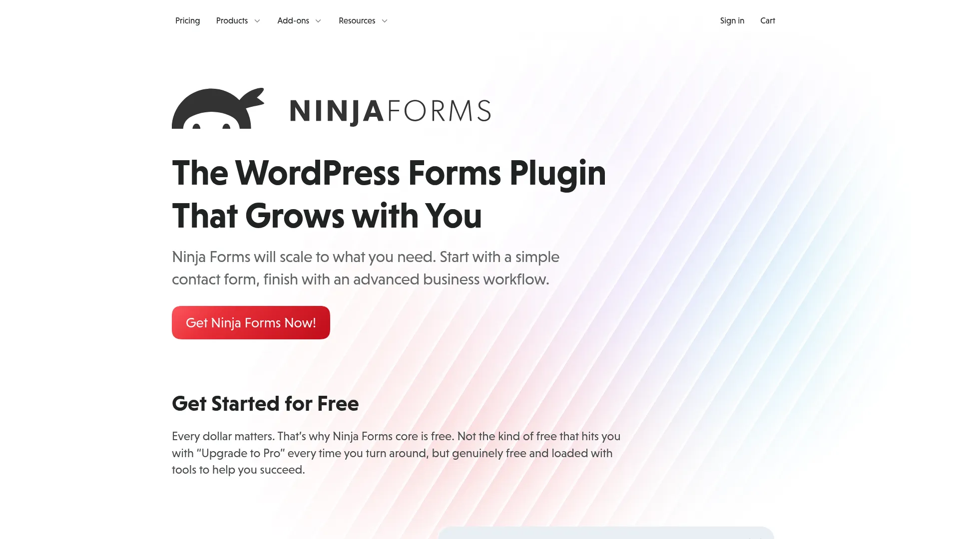 Ninja Forms WordPress form builder