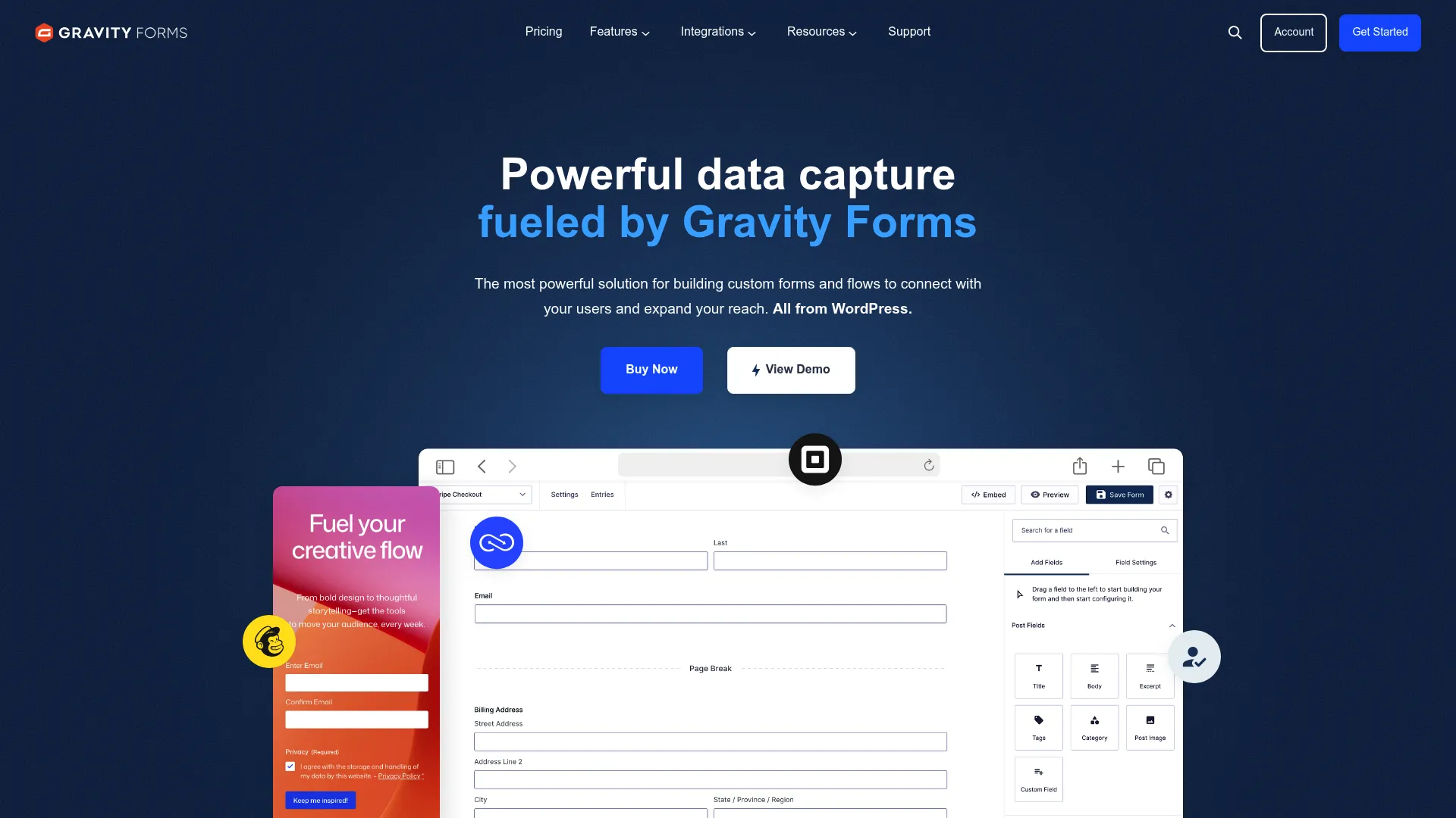 Gravity Forms WordPress form builder