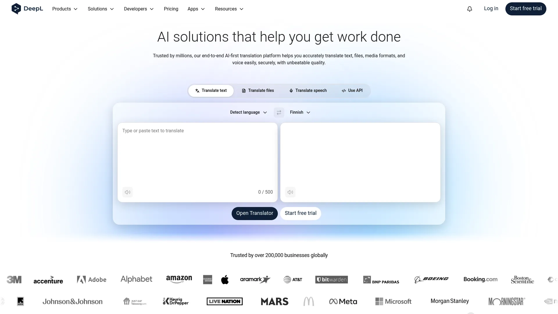 DeepL translation software