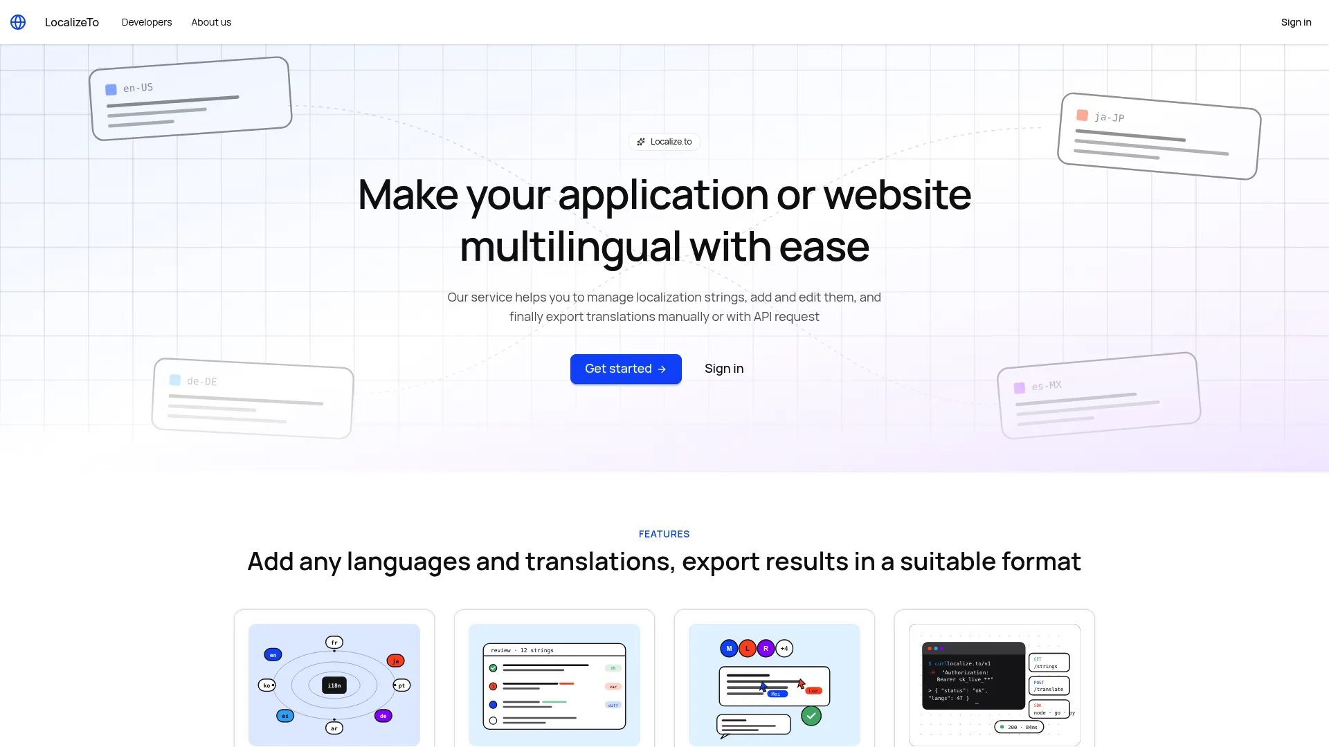 Localize translation platform