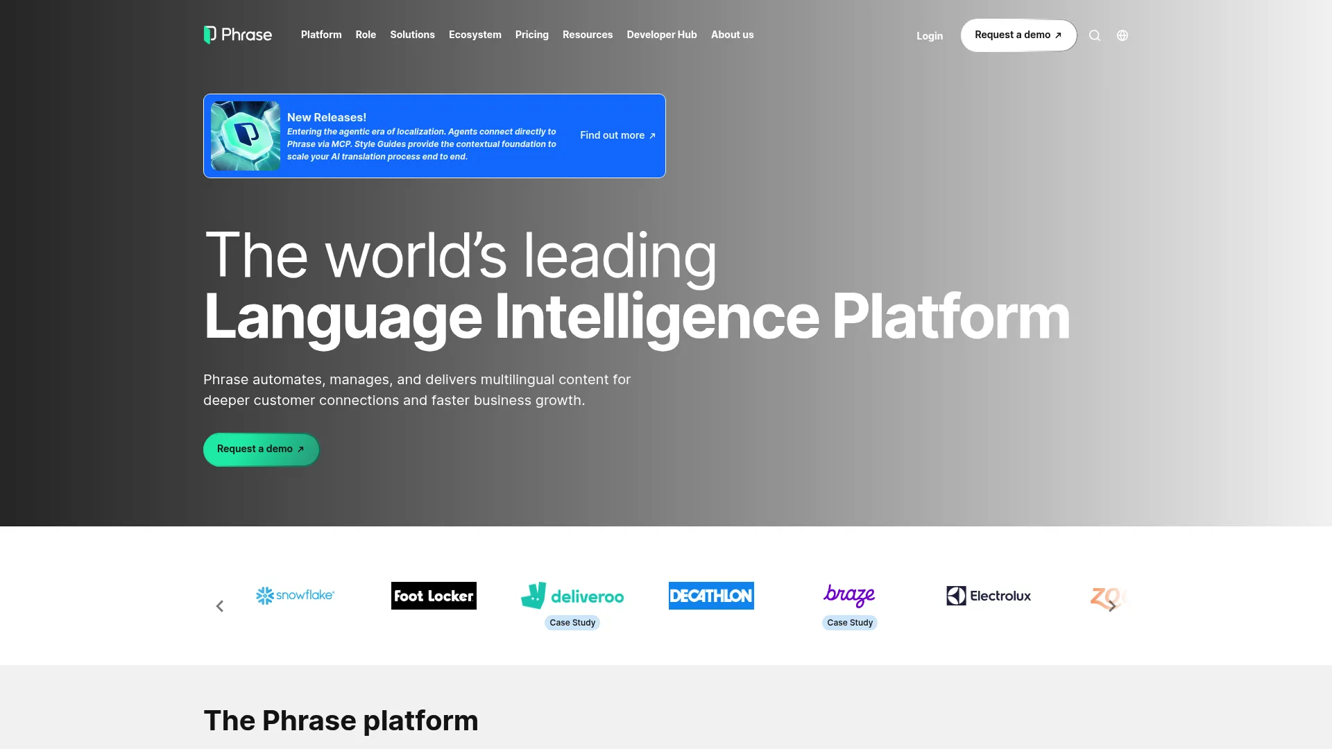 Phrase localization platform