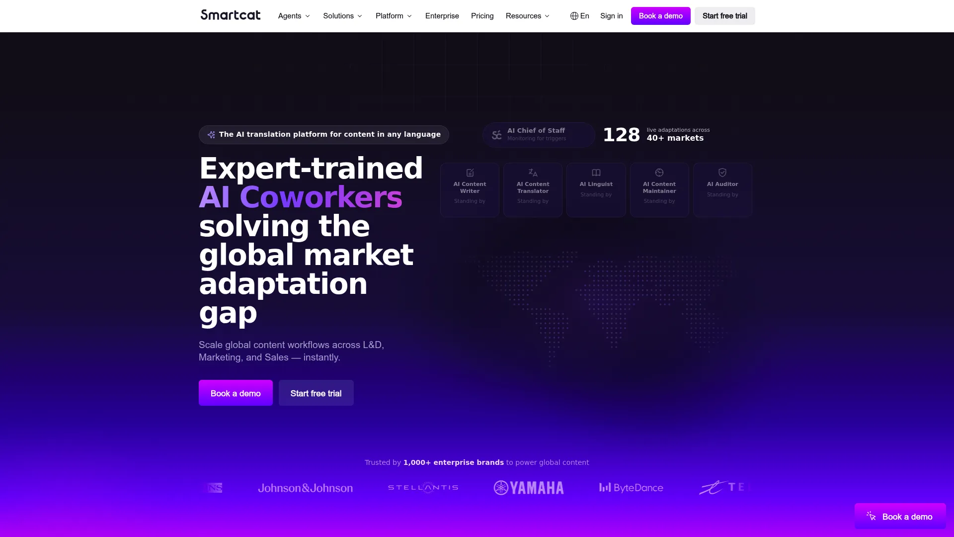 Smartcat AI translation platform