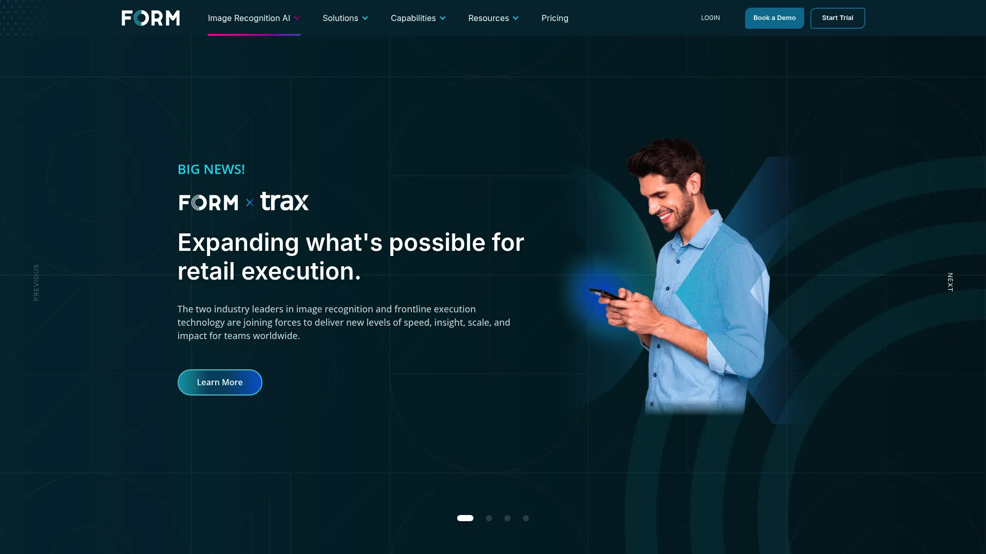 Form.com frontline execution software homepage