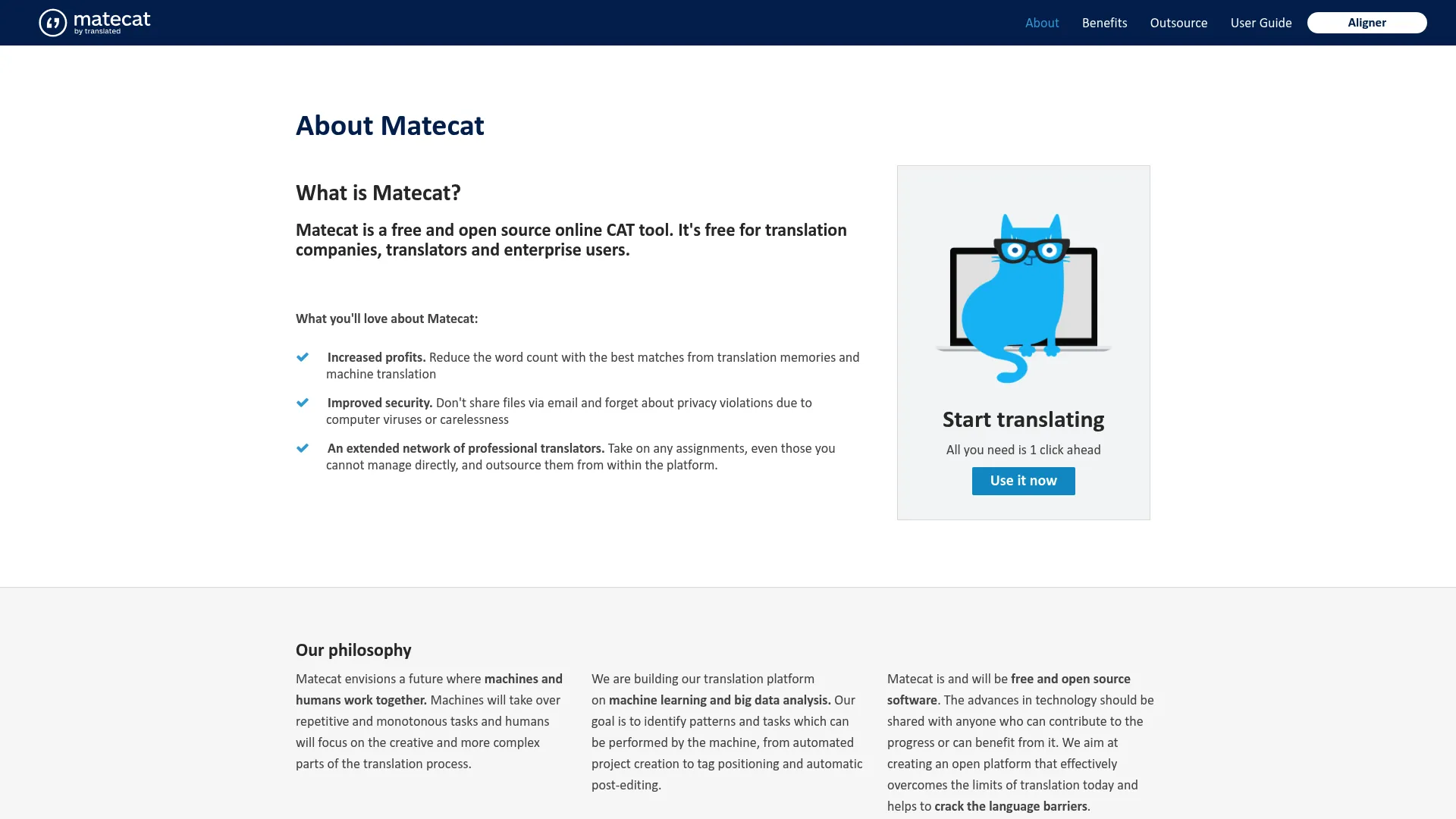 Matecat free online CAT tool