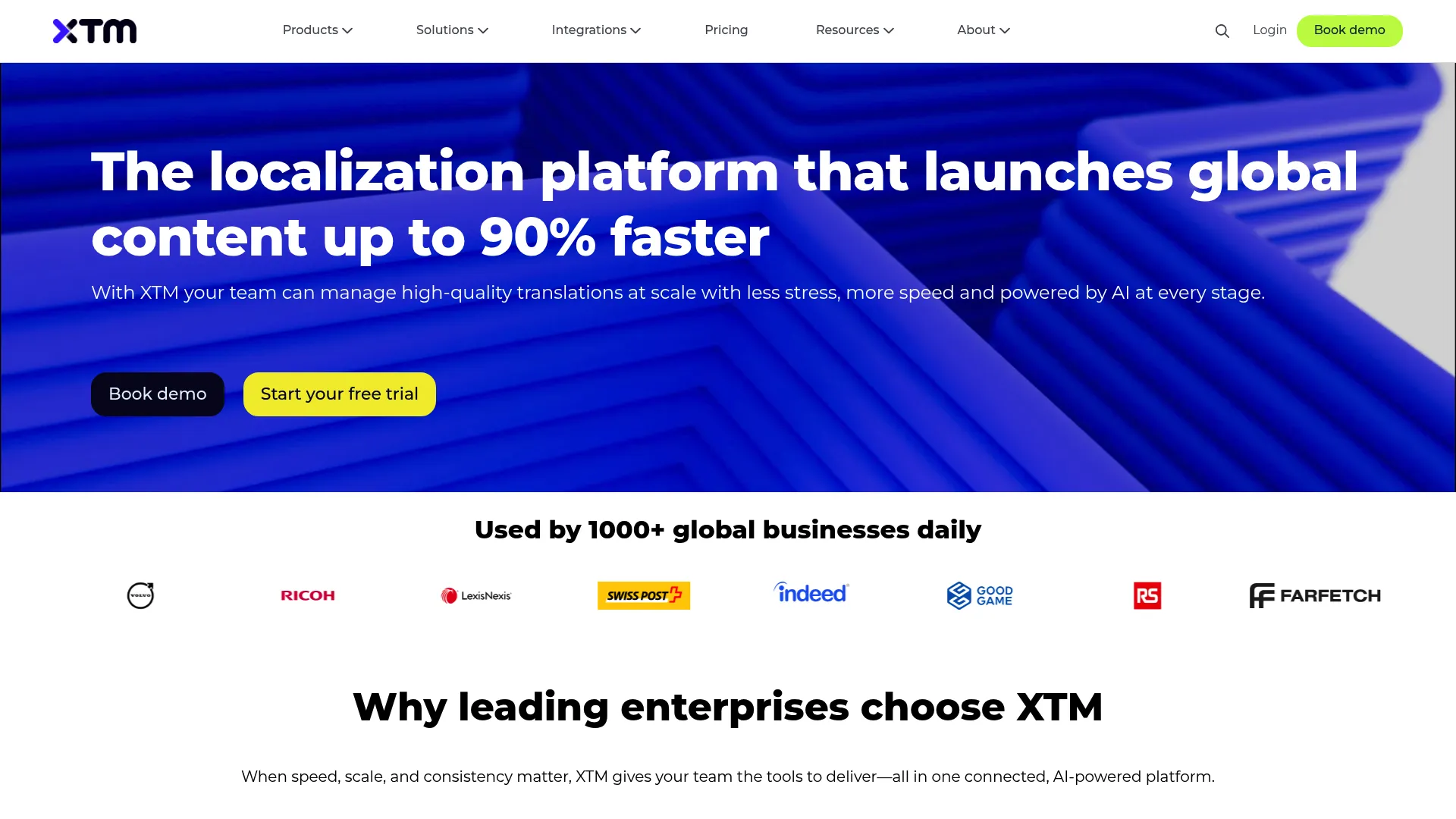 XTM Cloud enterprise translation management software