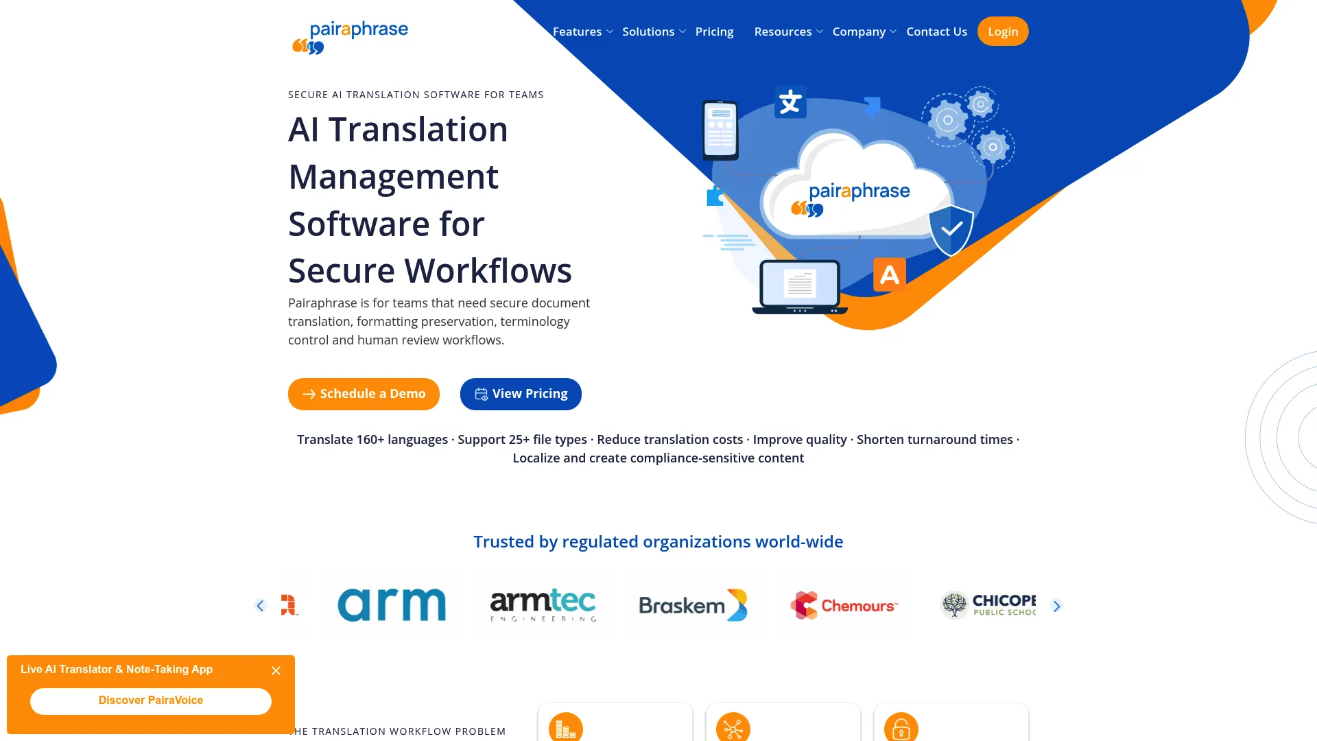 Pairaphrase translation management platform