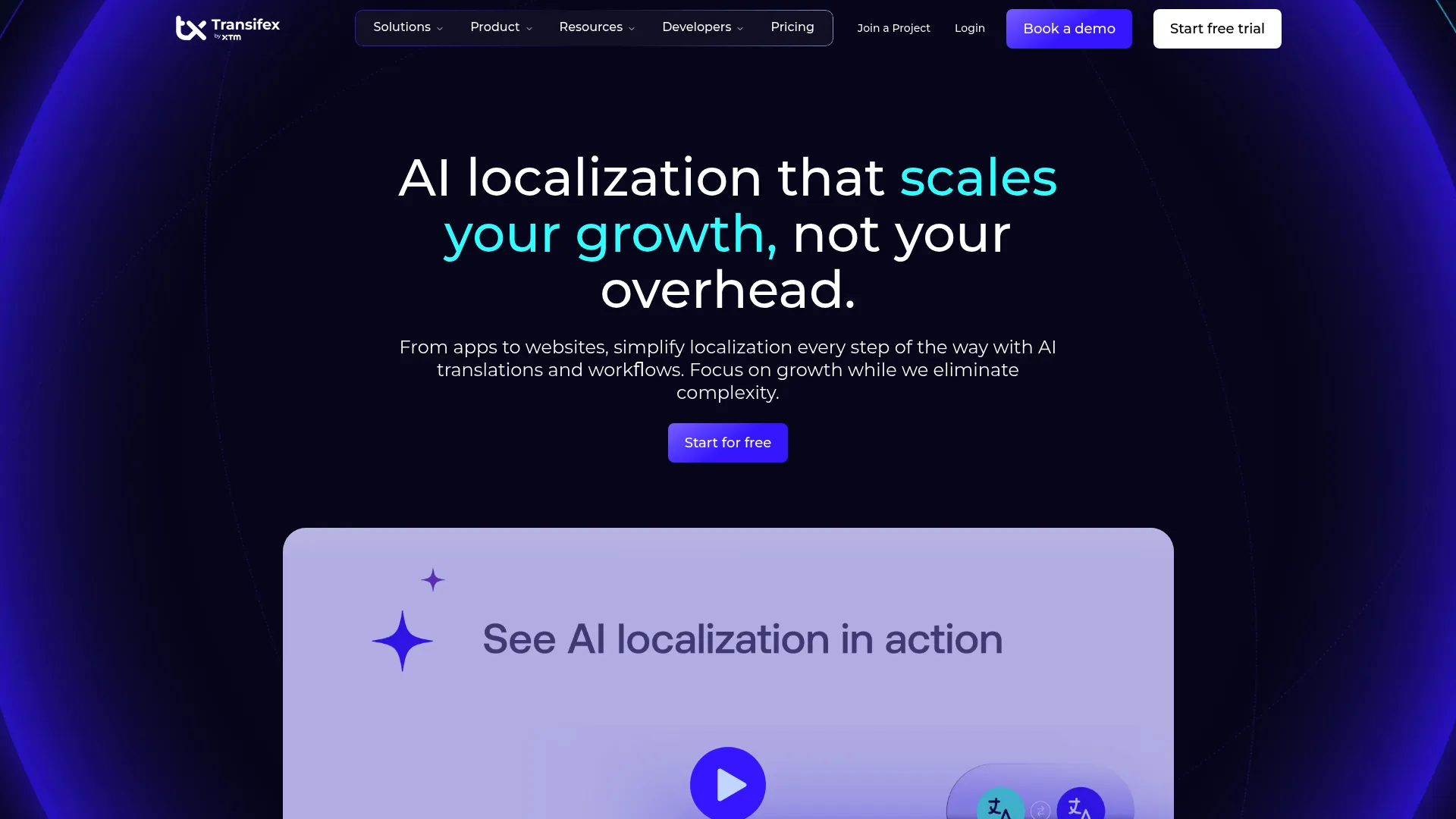 Transifex localization management platform