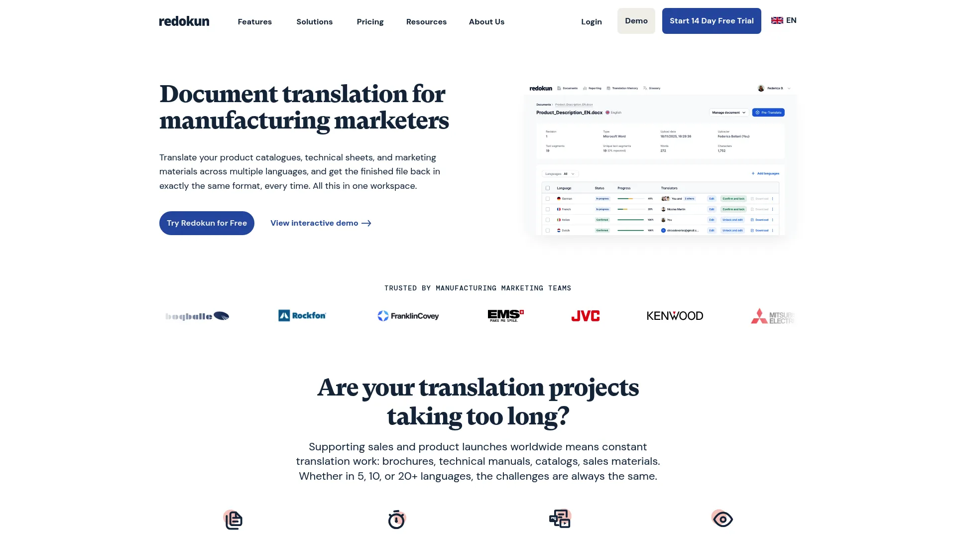 Redokun document translation software