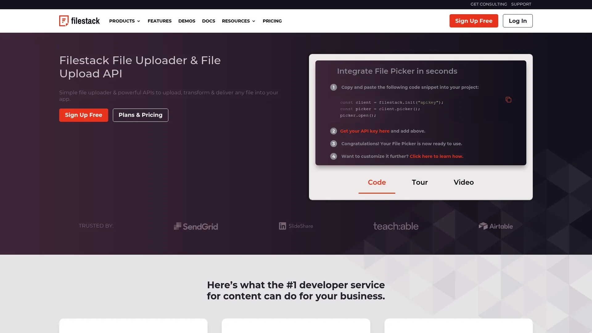 Filestack image optimization software