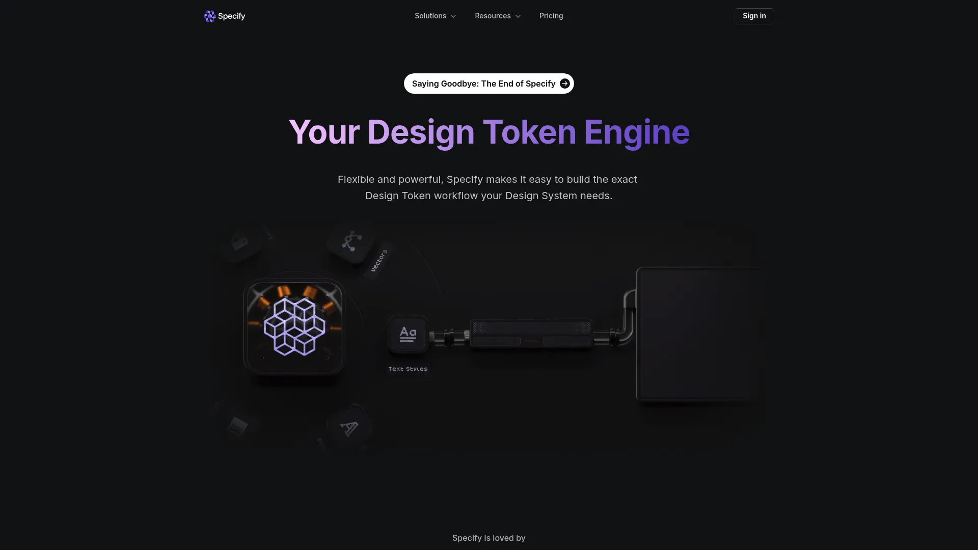 Specify design token engine