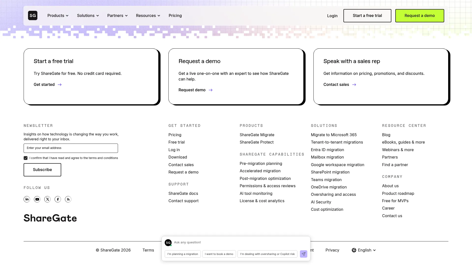 ShareGate Microsoft 365 migration and governance interface