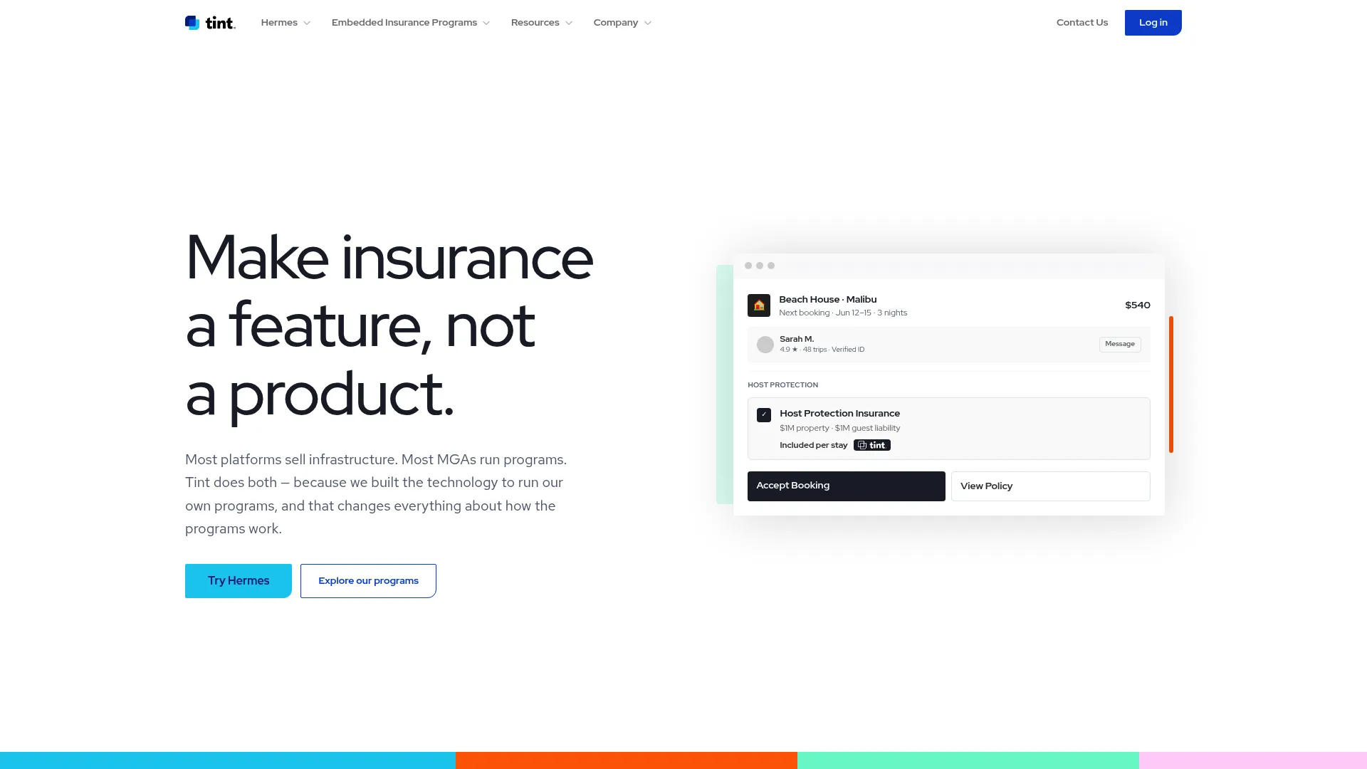 TINT social content and UGC platform homepage