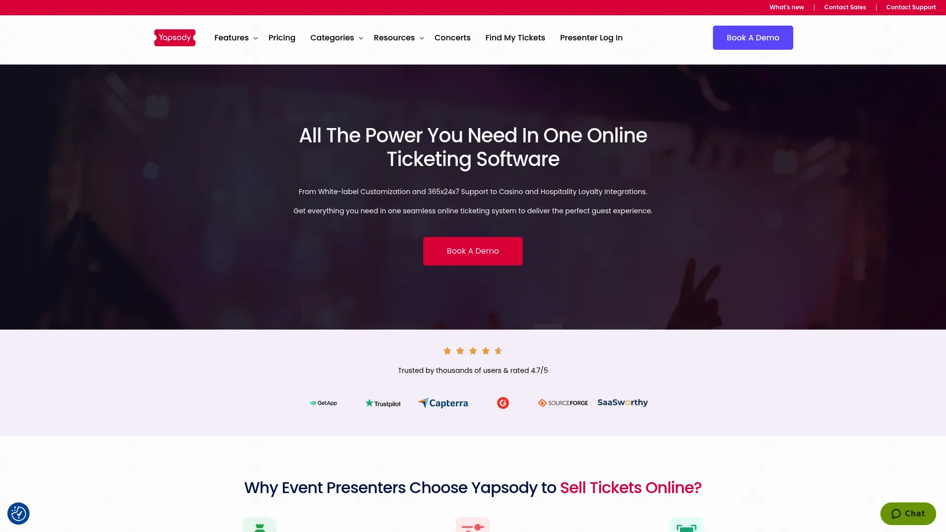 Yapsody event ticketing