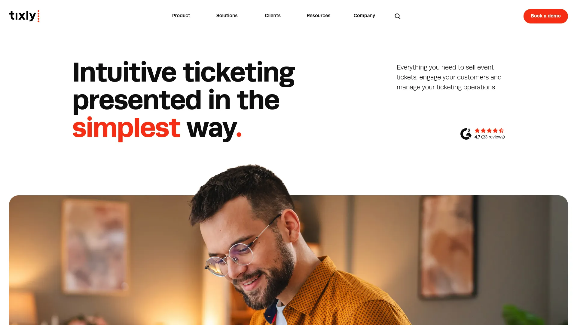 Tixly event ticketing software for venues interface