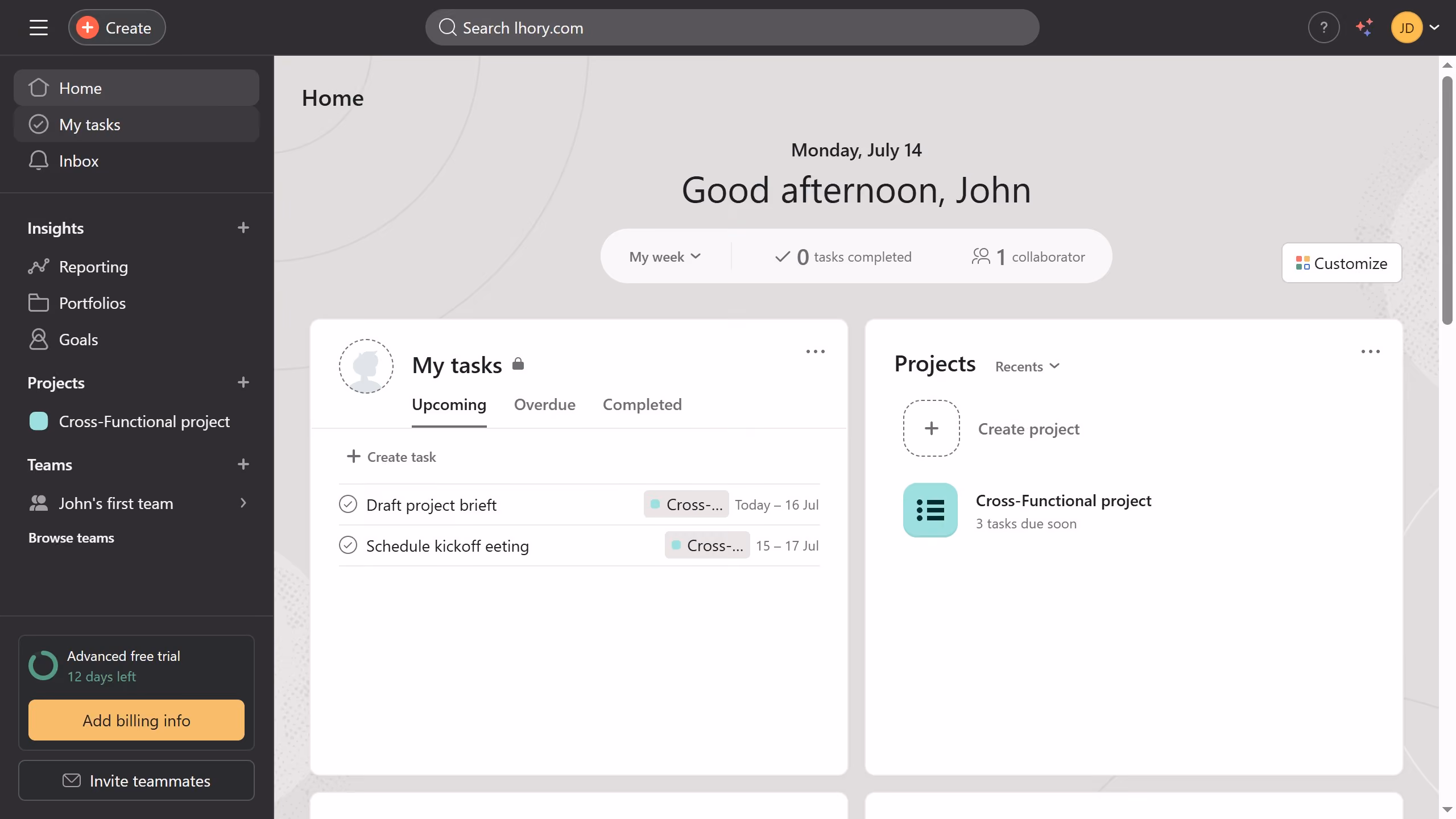 How to grant access to your tasks in Asana