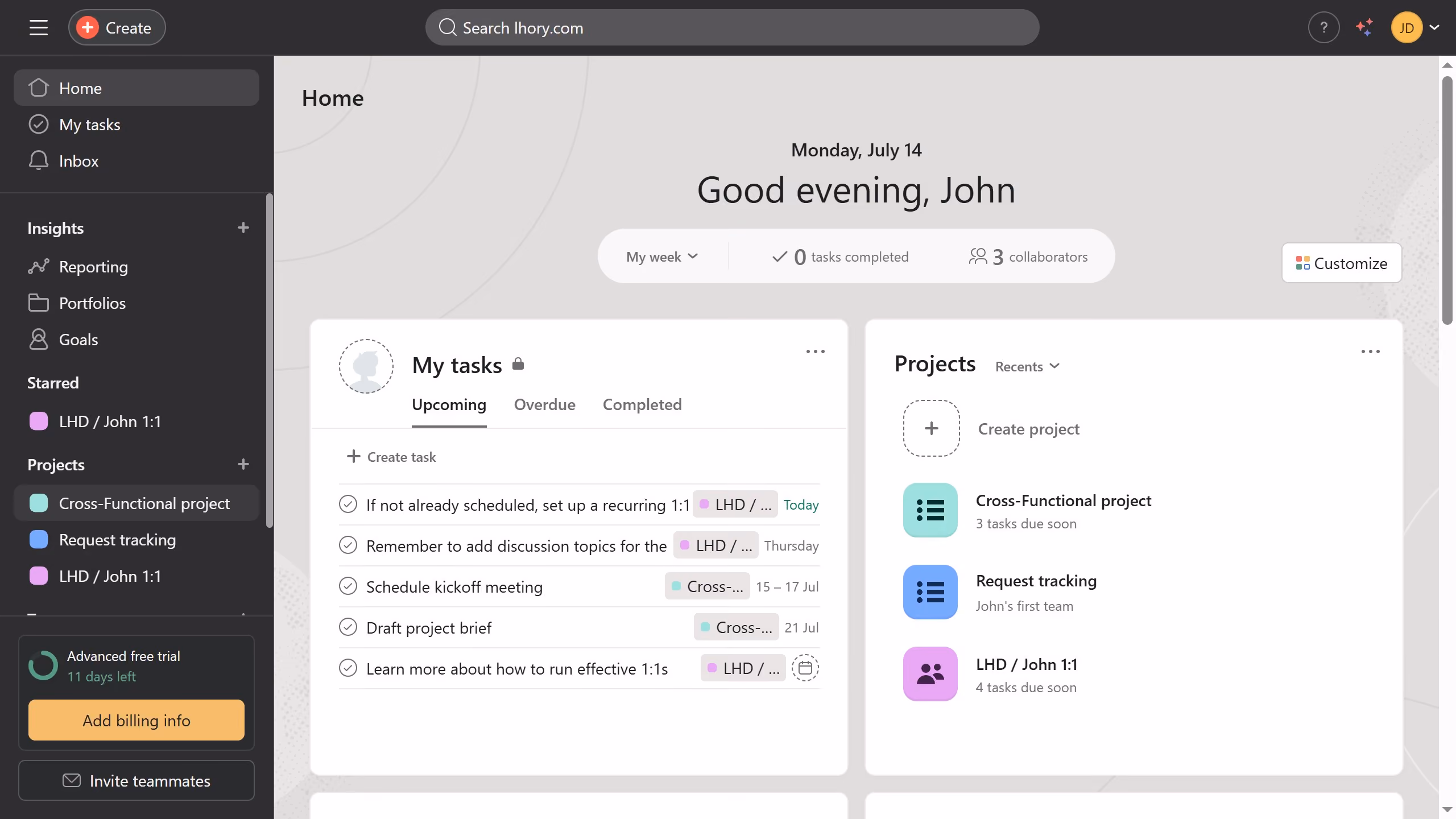 How to convert a task into a project in Asana