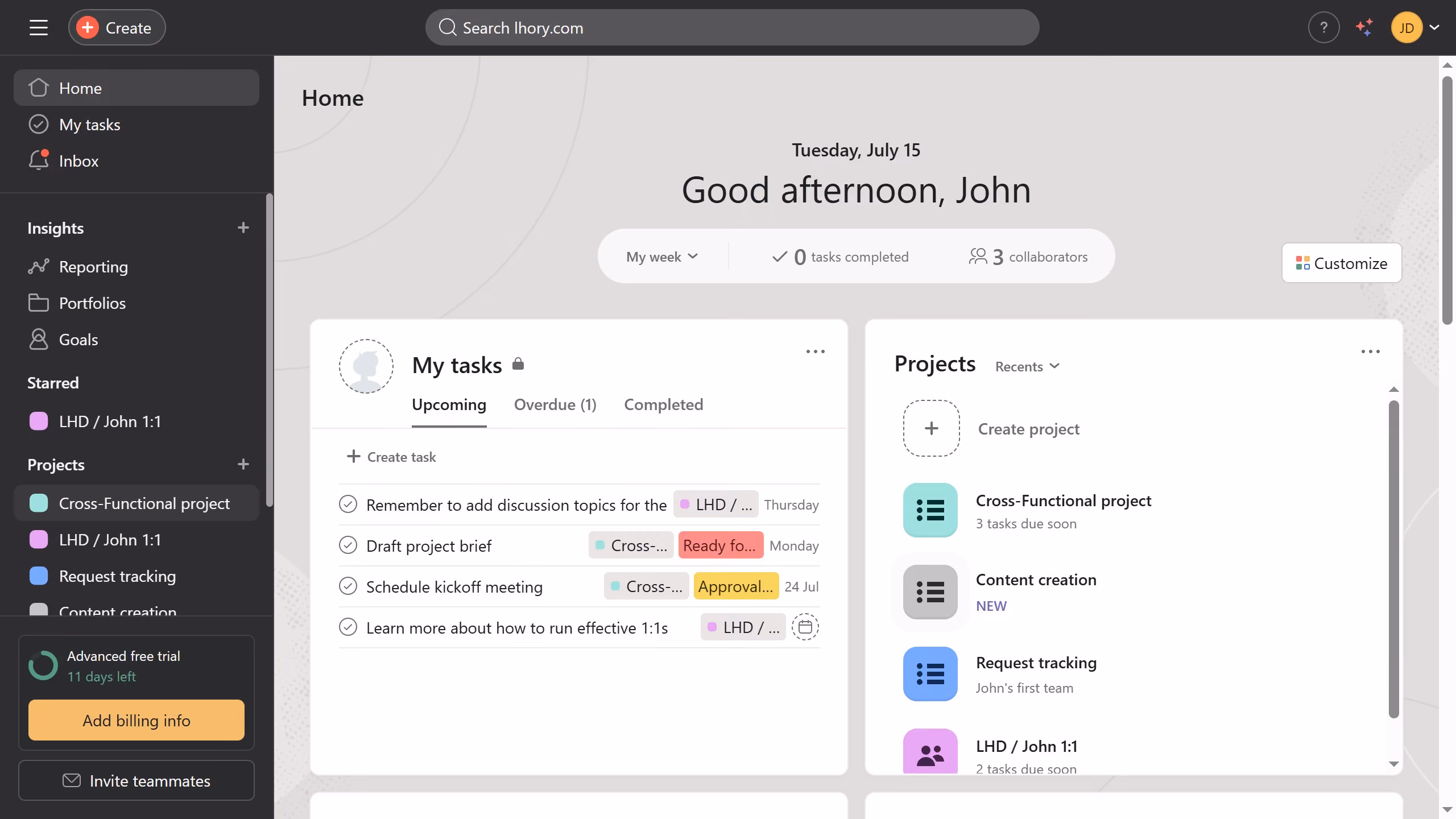 How to update due date in Asana