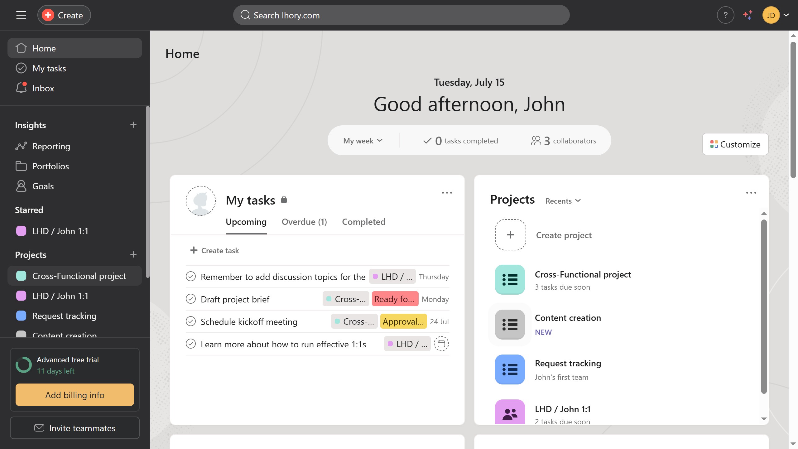How to update due date in Asana