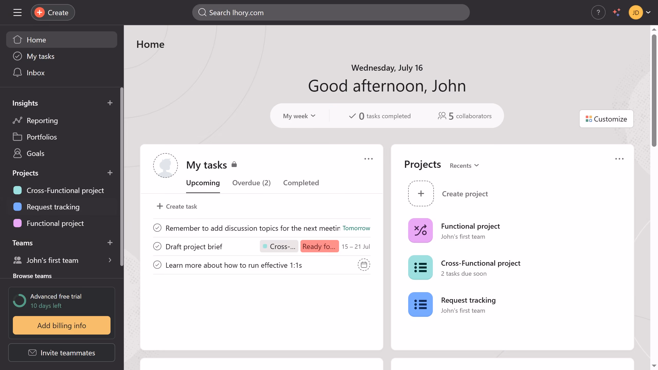 How to edit project member permissions in Asana