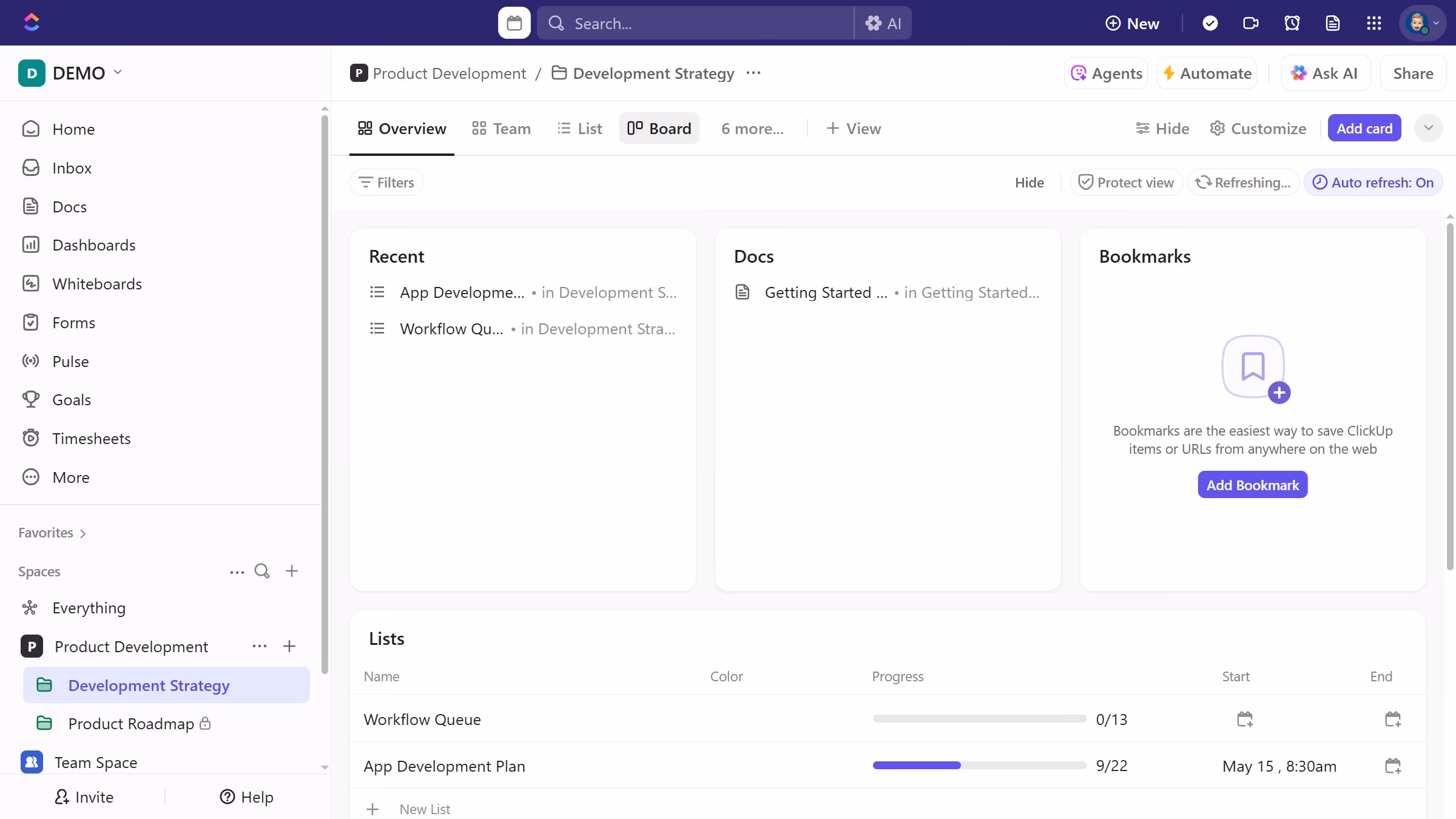 How to delete a time entry from Board view in ClickUp