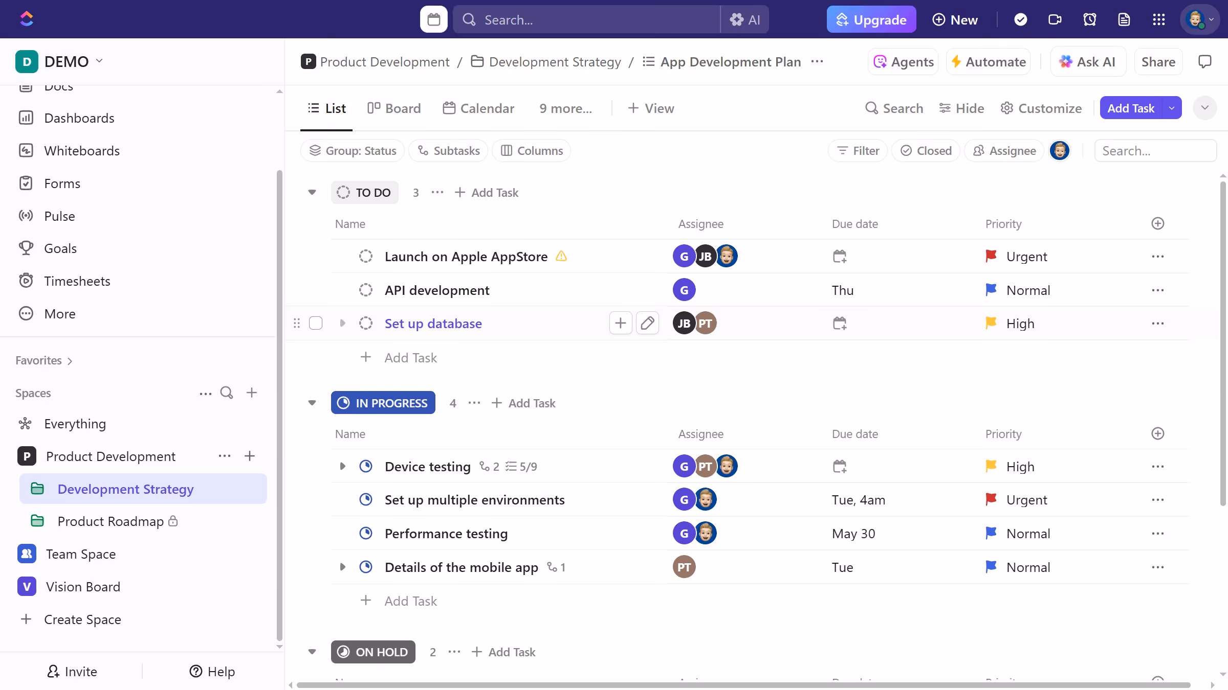 How to access the Custom Field Manager from a task in ClickUp