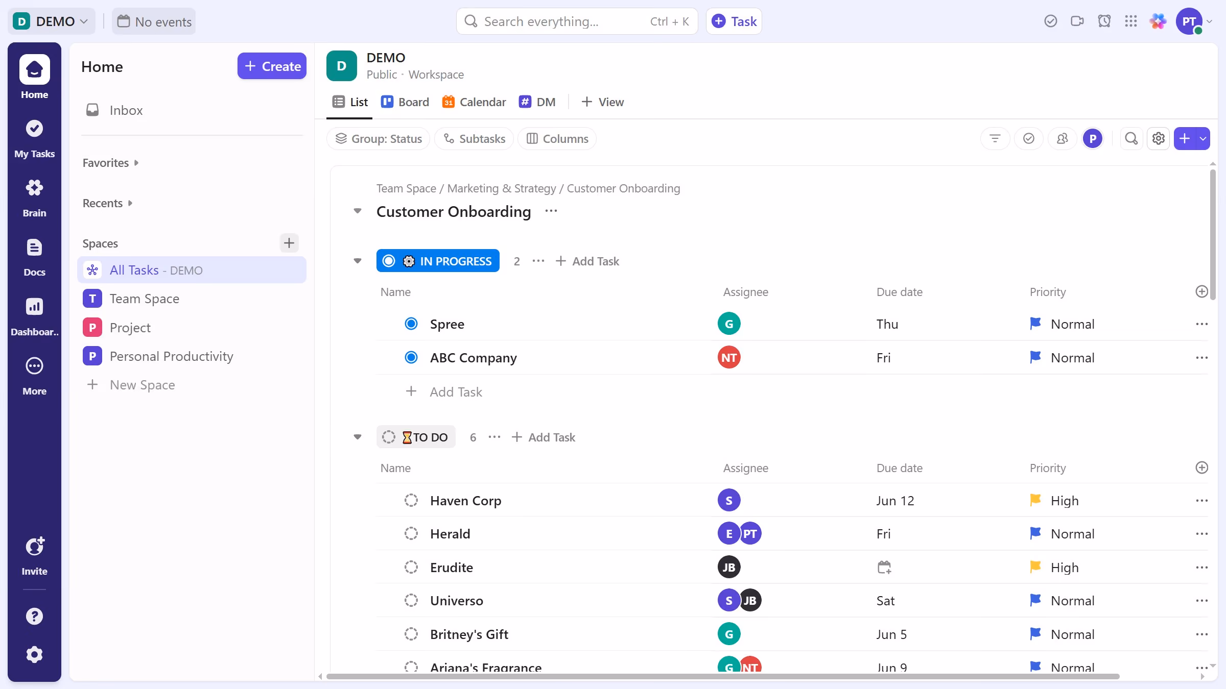 How to schedule a Google Meet event in ClickUp