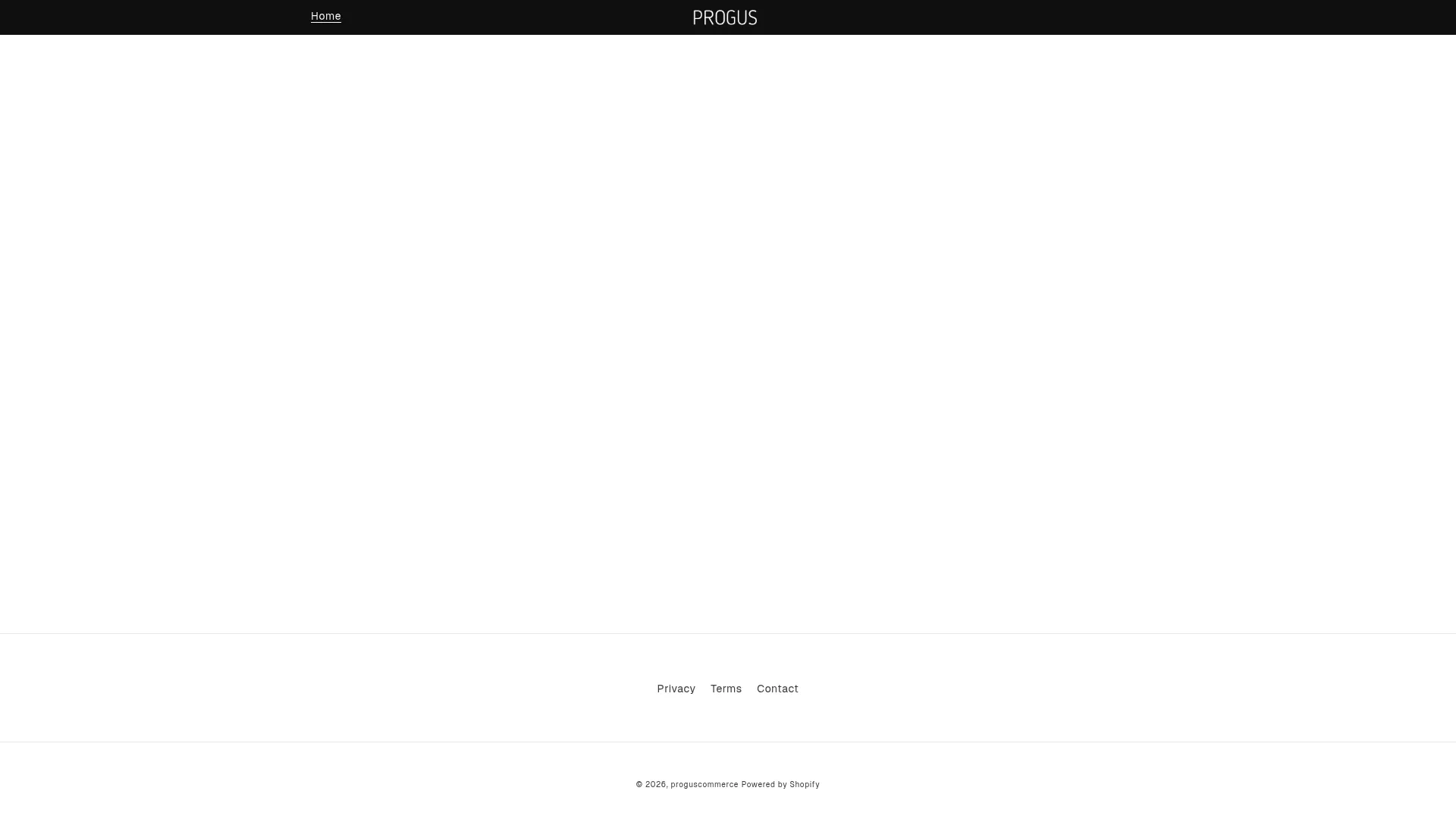 PROGUS Store Locator app homepage