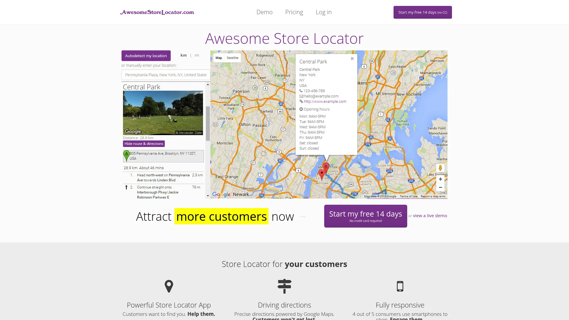 Awesome Store Locator software homepage