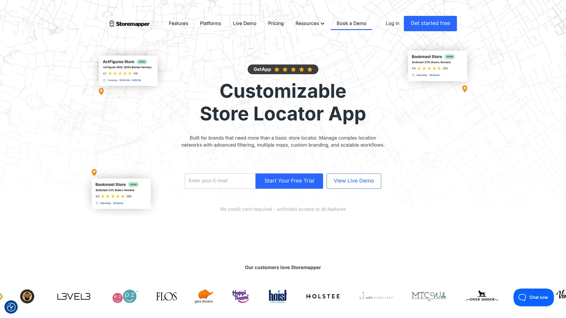 StoreMapper store locator software homepage